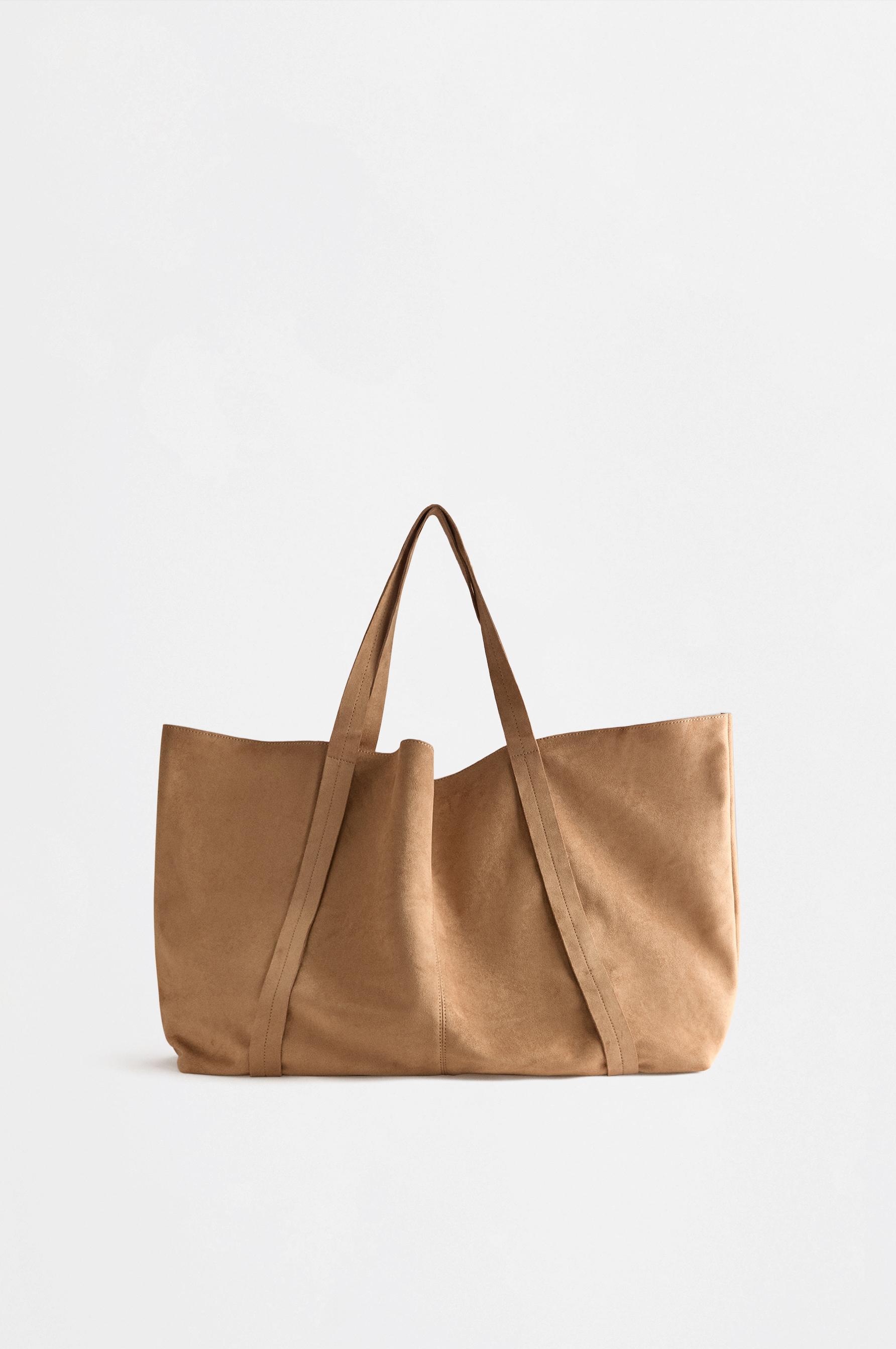 Bolso shopper efecto ante