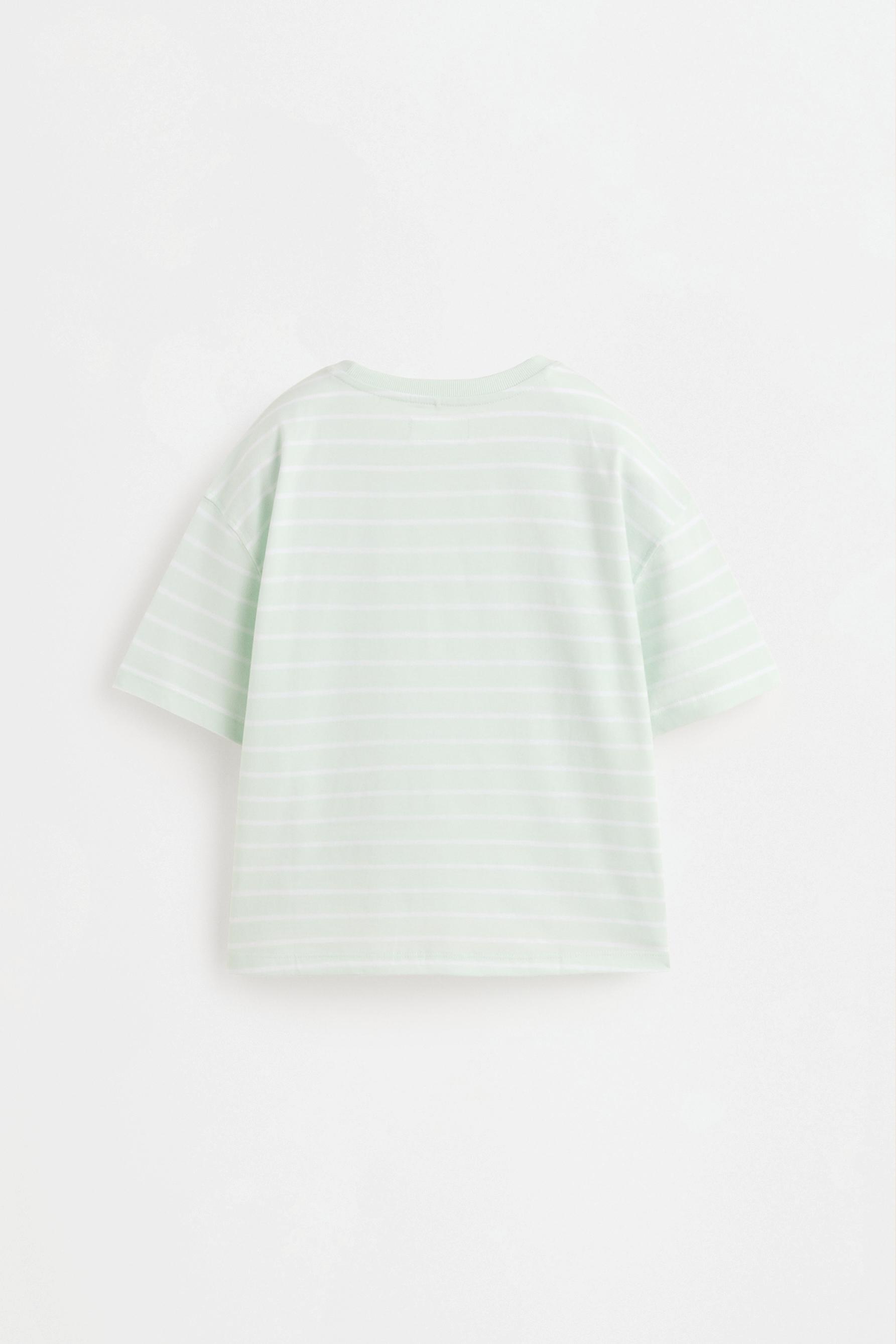 Striped T-shirt — WATER BLUE