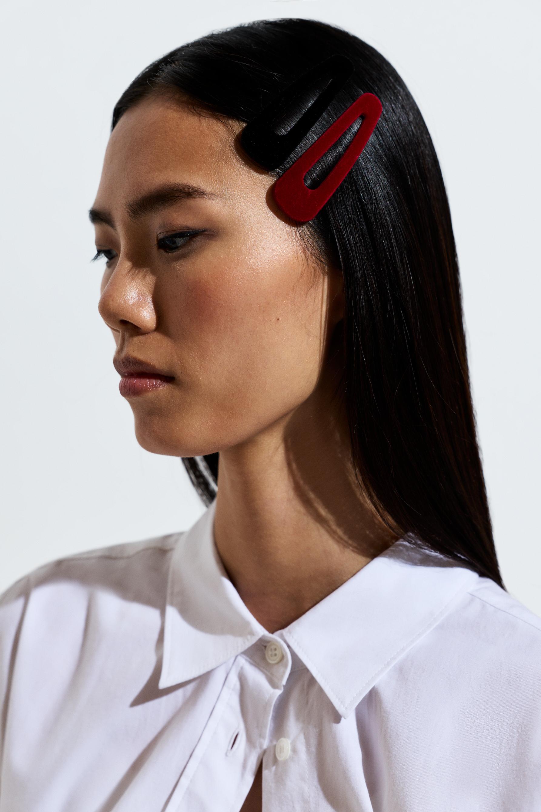 5-Piece Hair Accessory Set — BURGUNDY