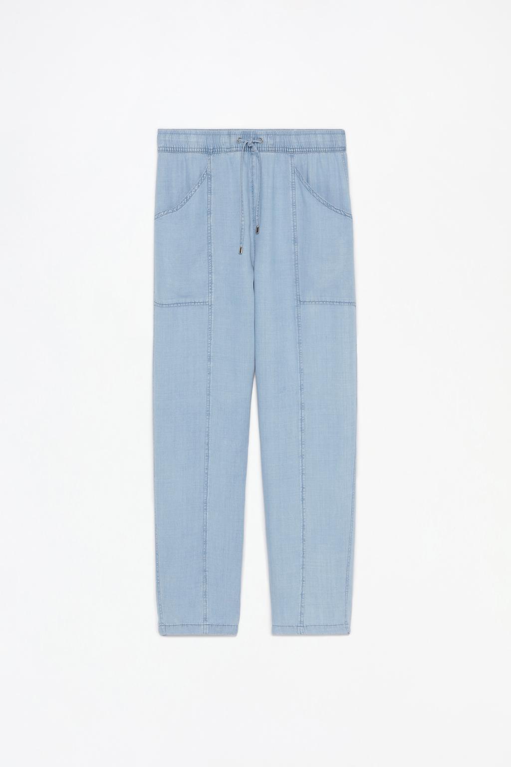 Pantalón jogger denim ligero