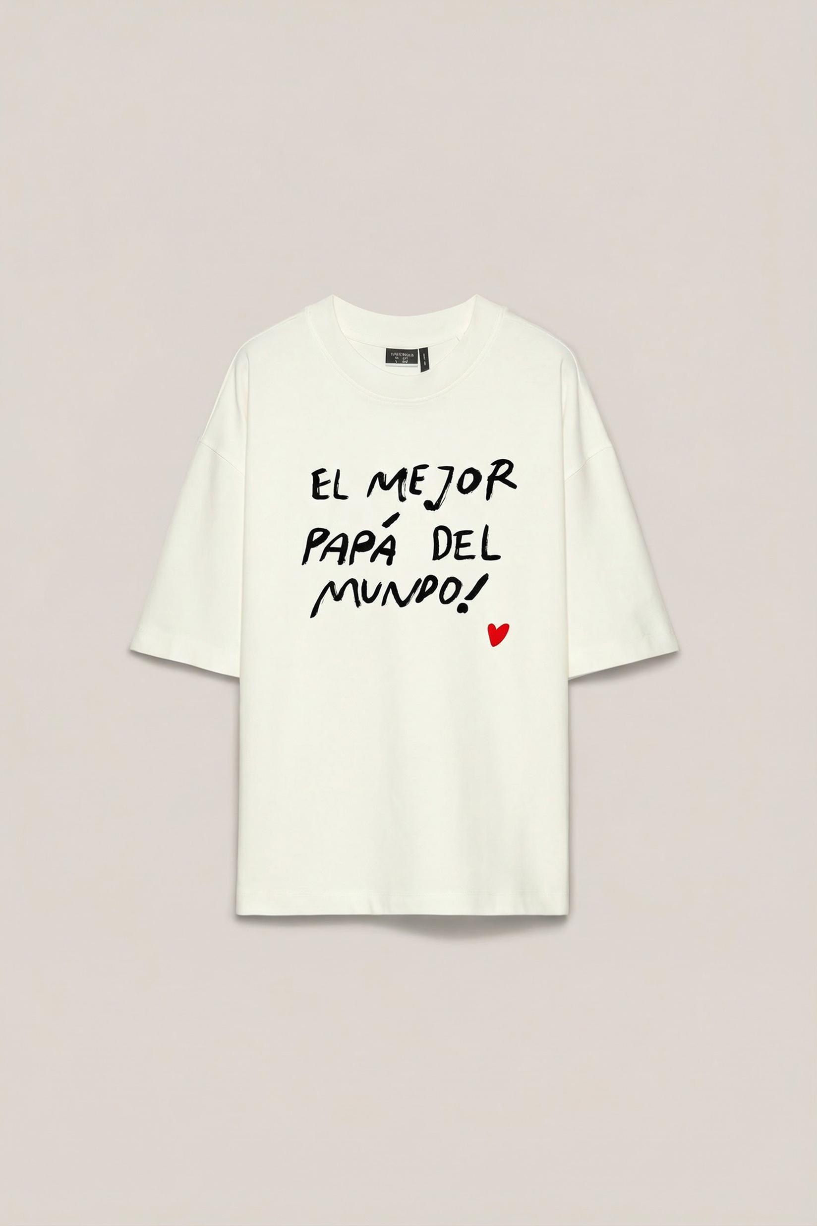 Oversize boxy fit T-shirt — WHITE