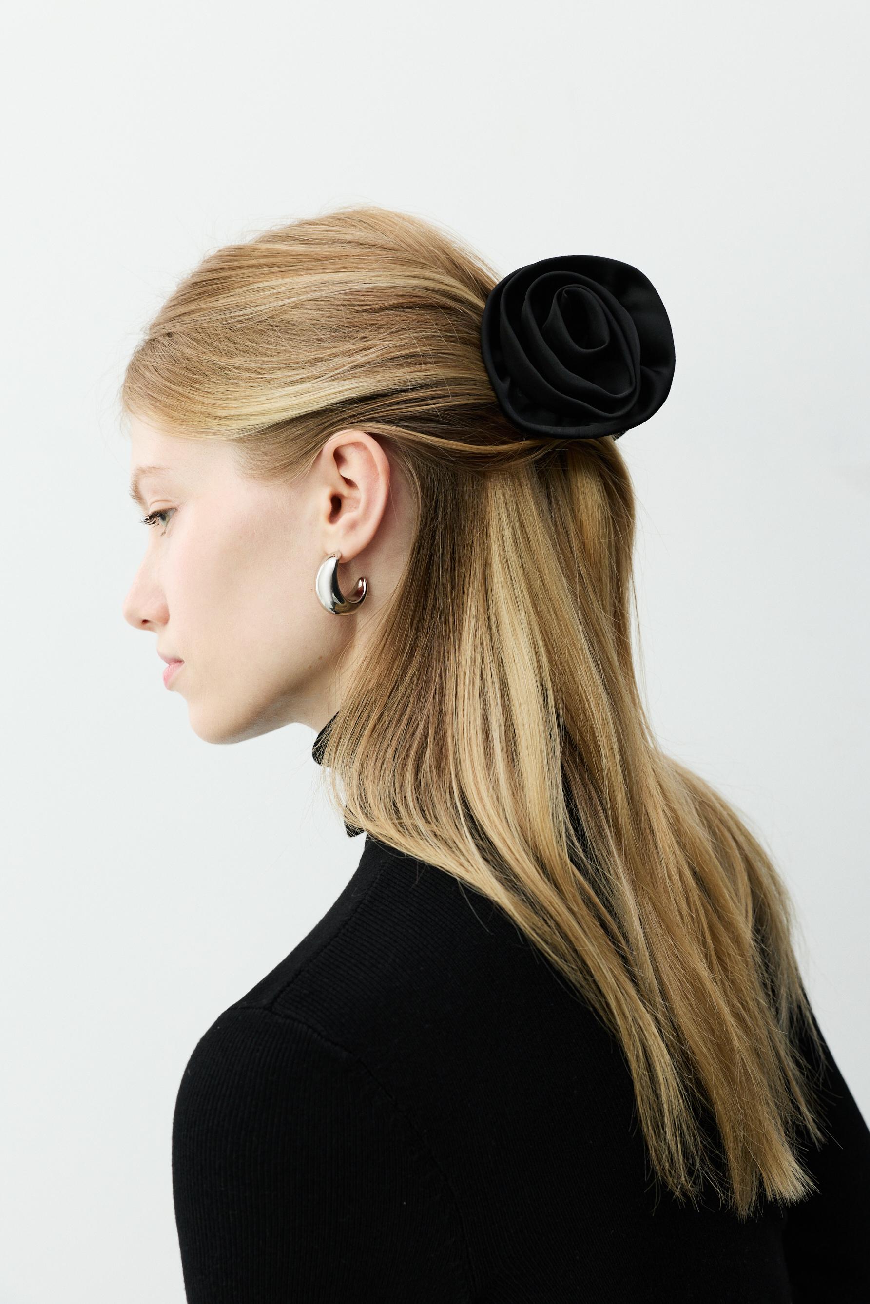 Pinza flor animal print