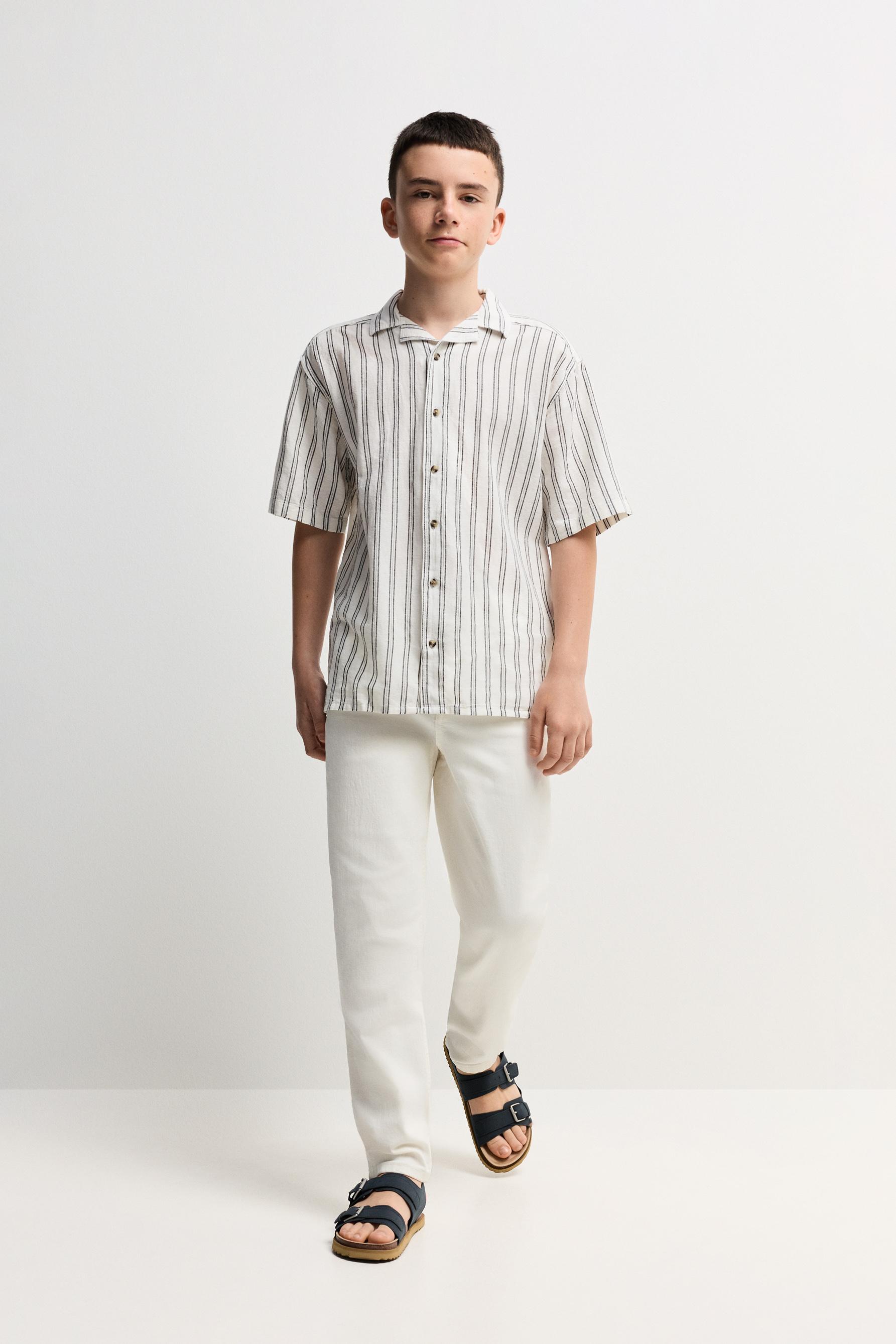 Camisa resort lino - algodón