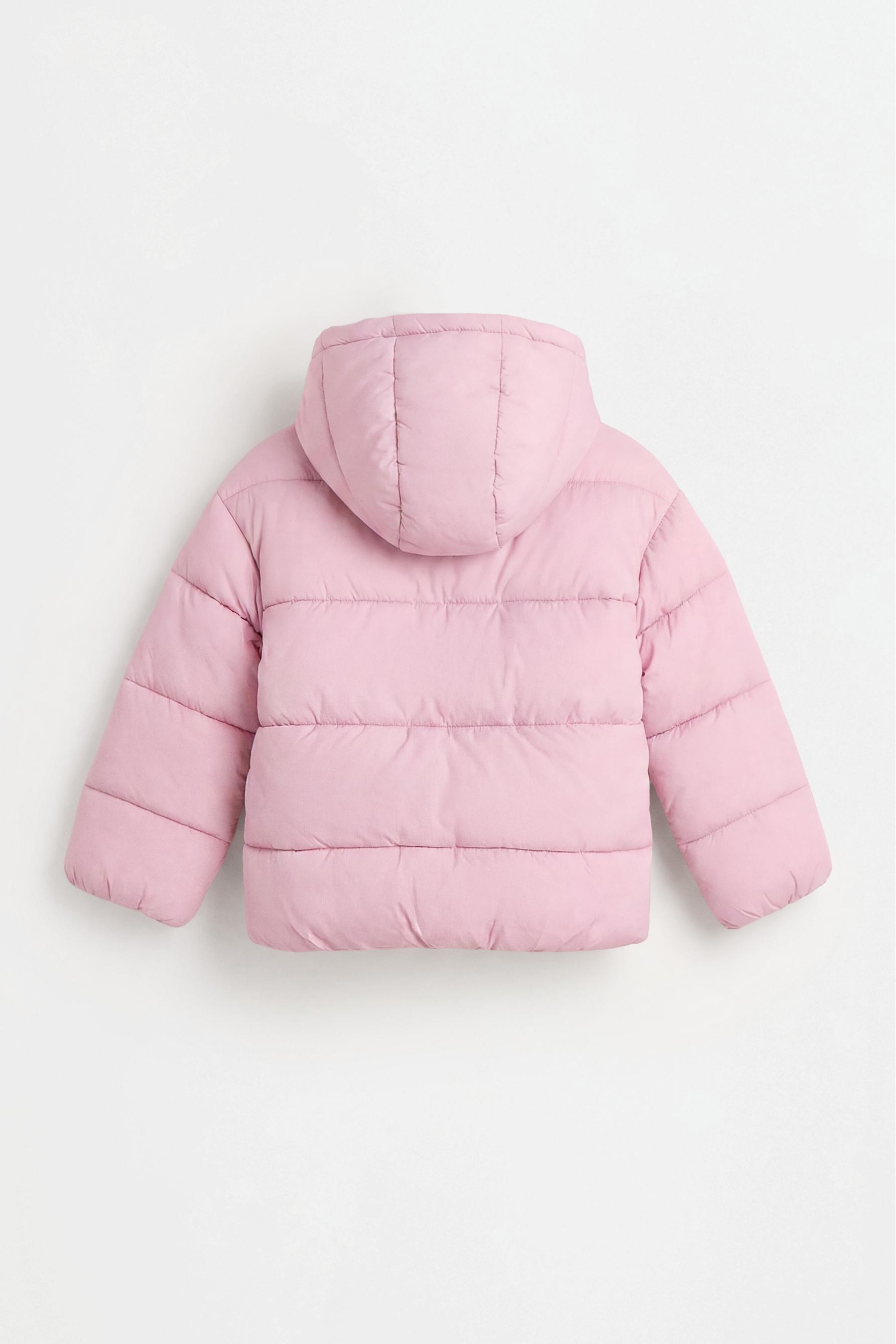 Hooded quilted jacket — PINK