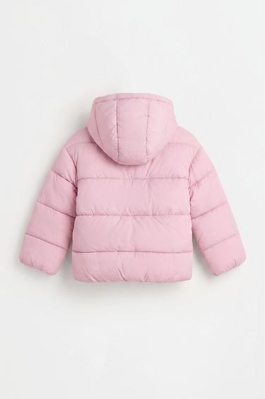 Hooded quilted jacket — PINK 2