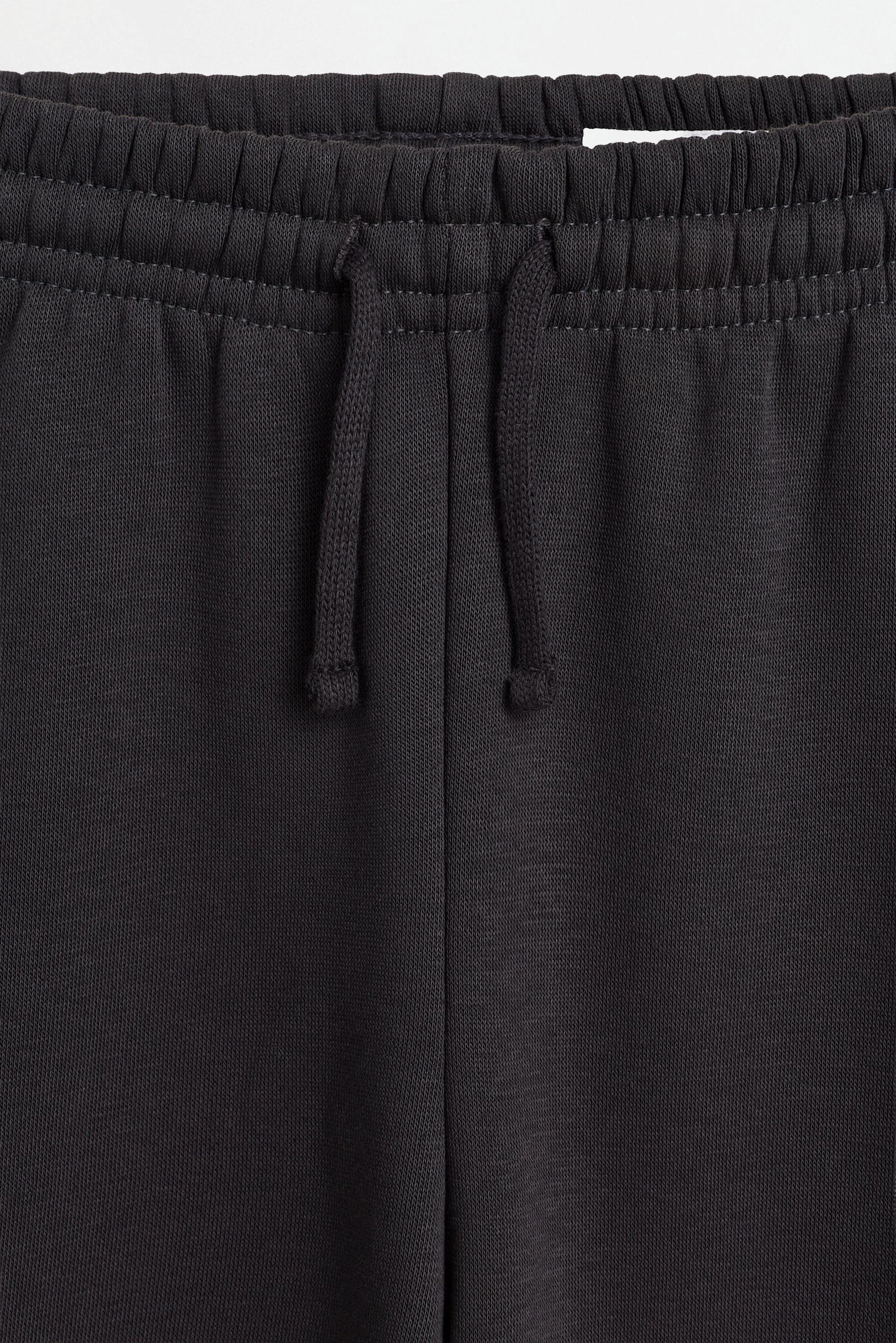 Straight-leg plush trousers — ANTHRACITE GREY