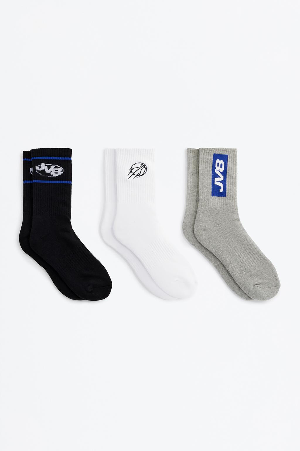 Pack 3 meias bordadas Kelme JV8 x Lefties