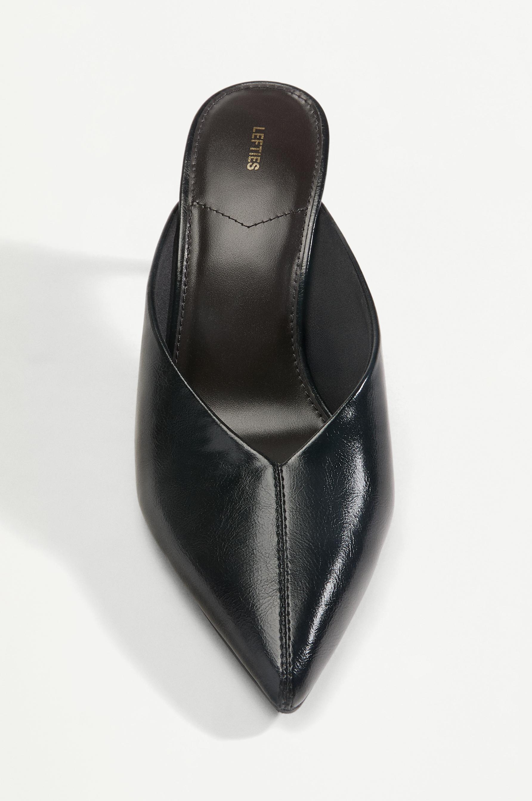 Slingback heels — BLACK