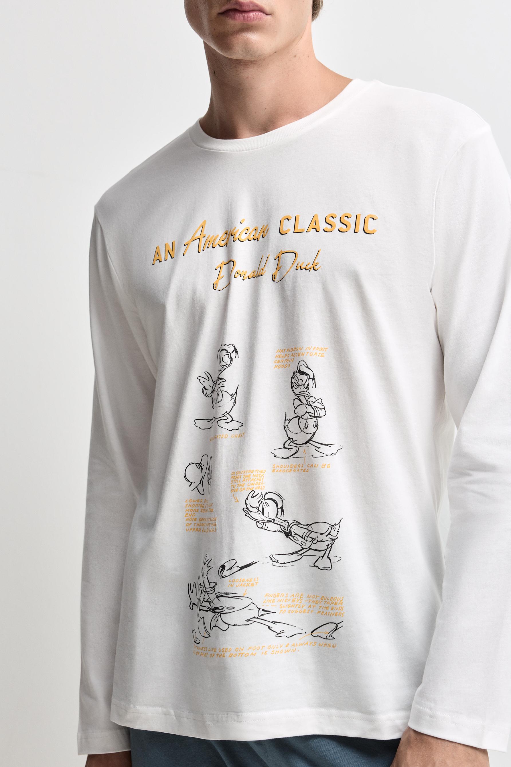 Donald ©Disney long sleeve pyjamas — OFF WHITE
