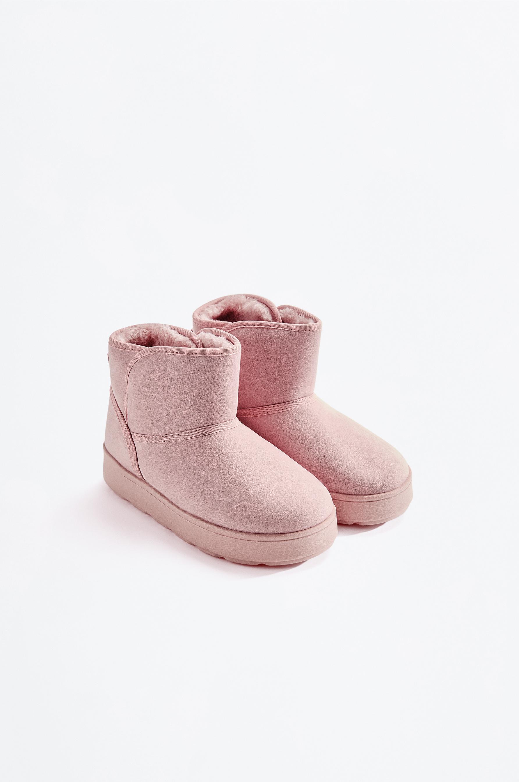 Lined ankle boot — DARK PINK