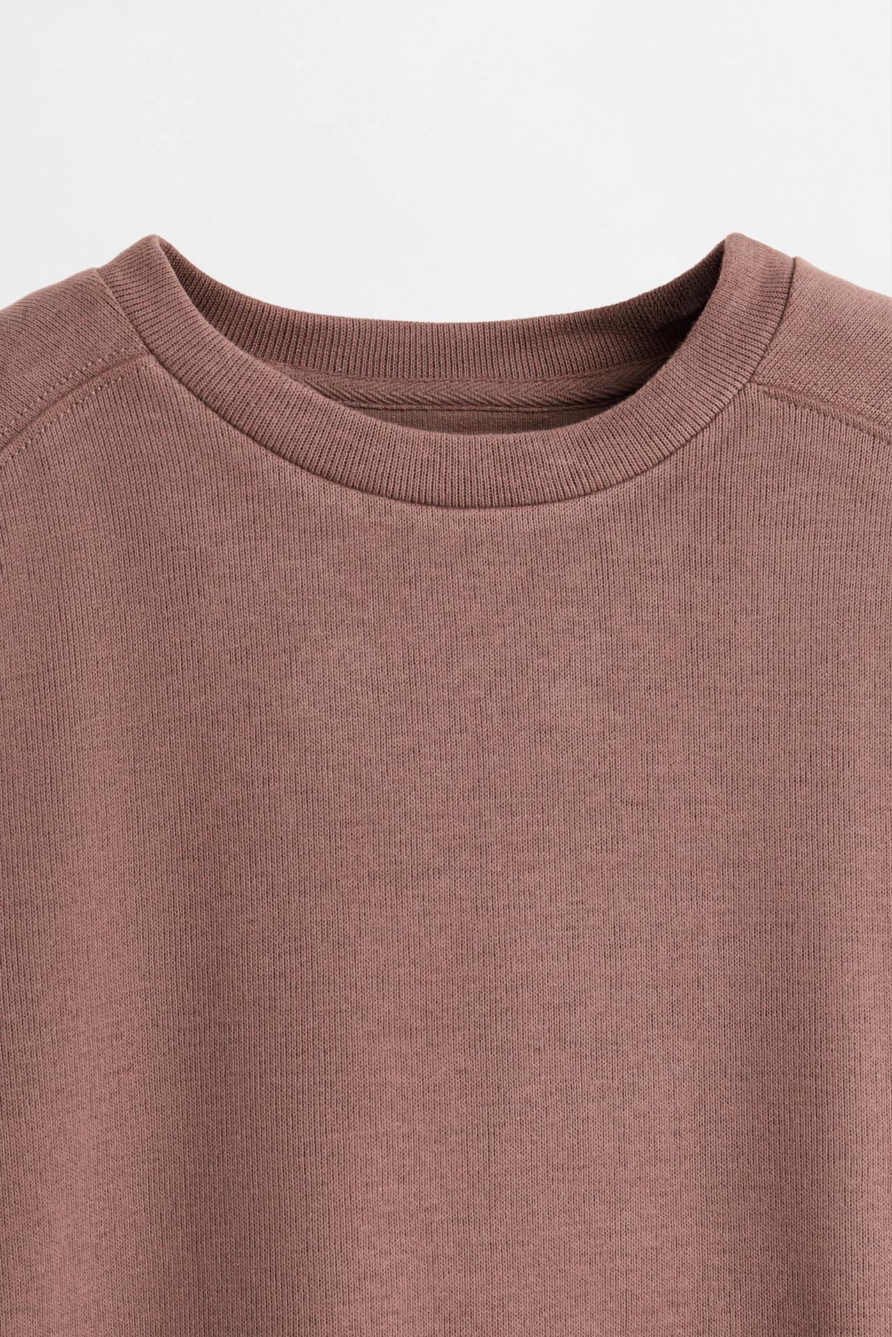 Loungewear sweatshirt — TAUPE BROWN