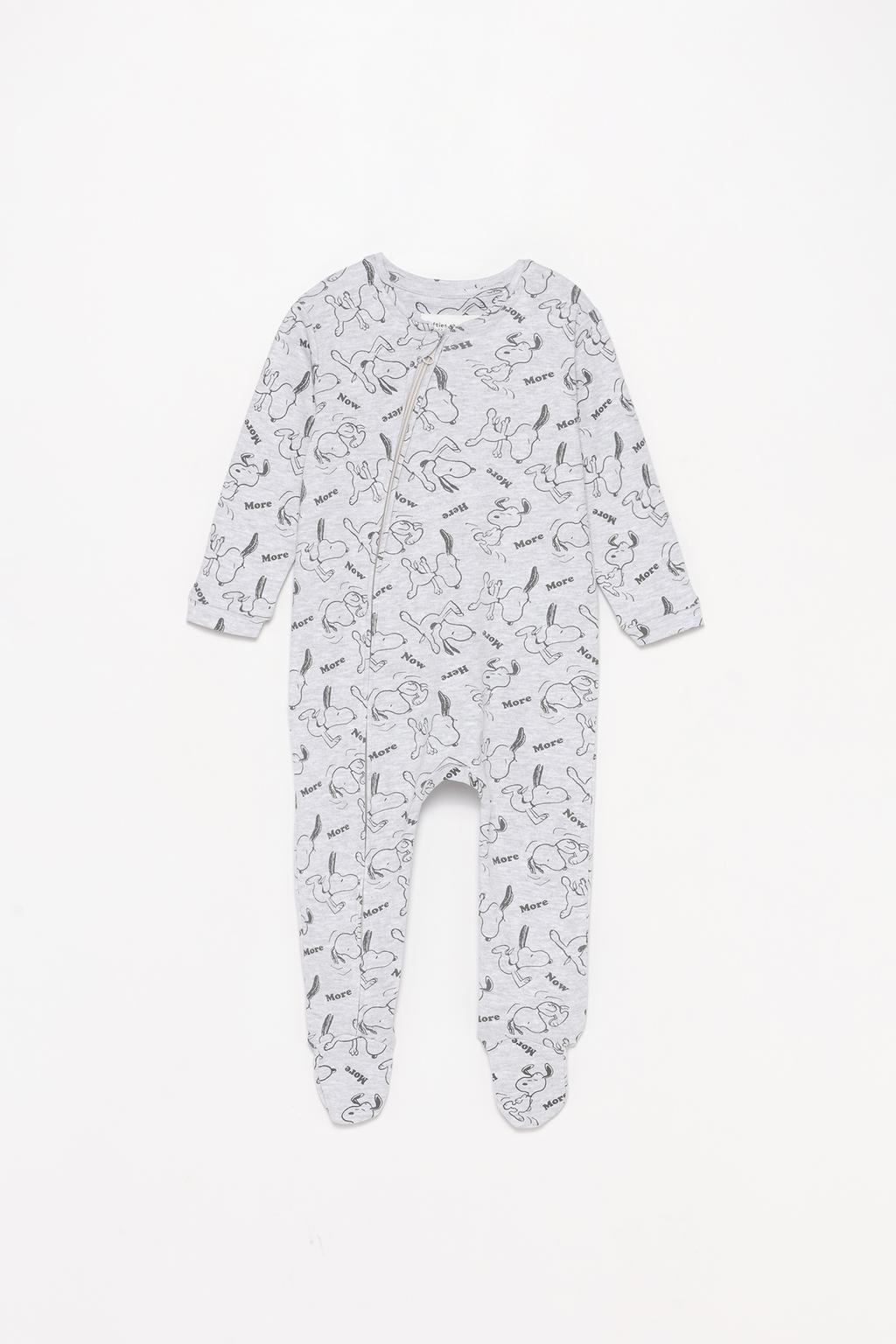 Baby | Snoopy Peanuts™ fermuarlı pijama tulum