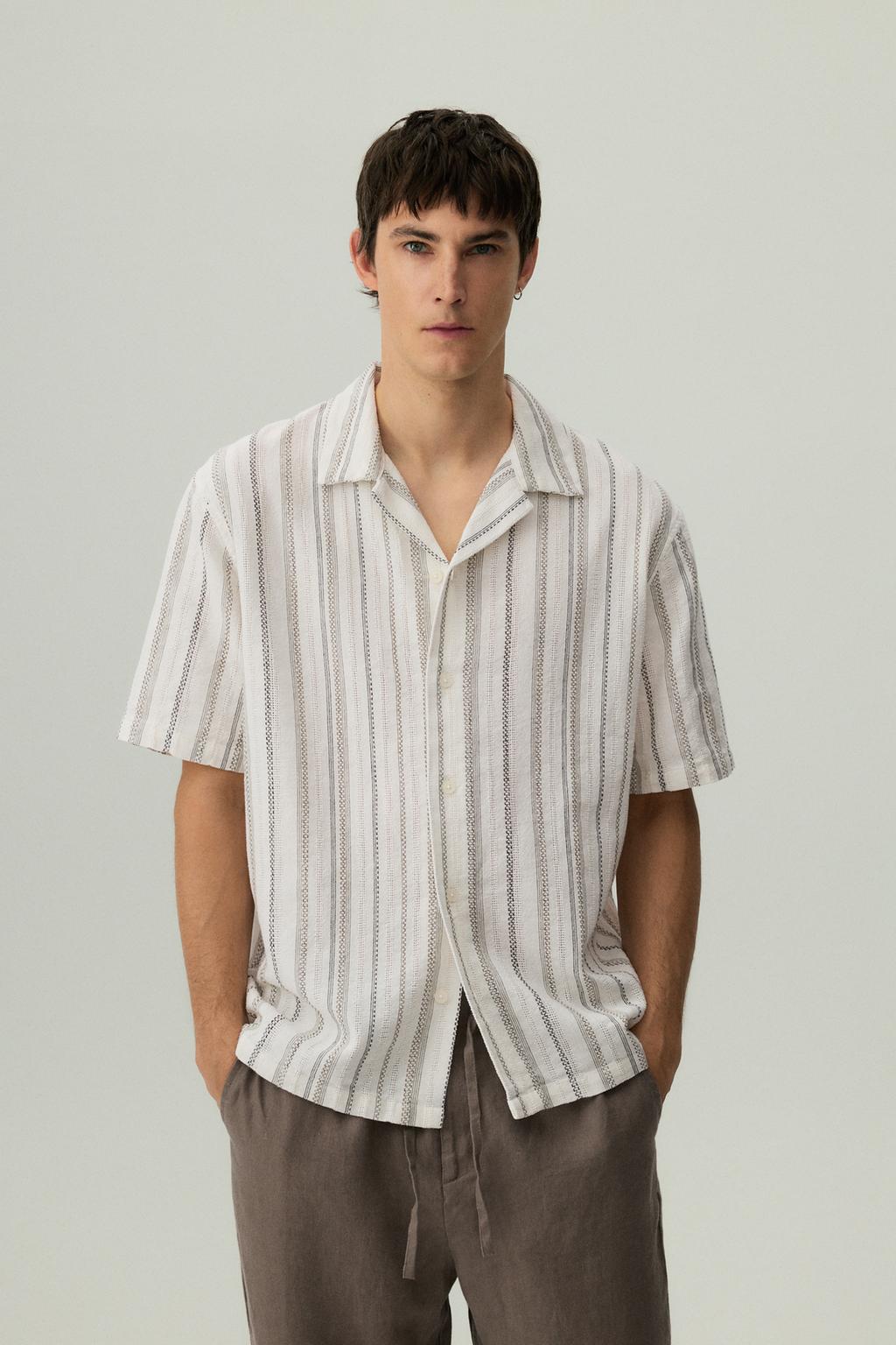 Striped rustic shirt