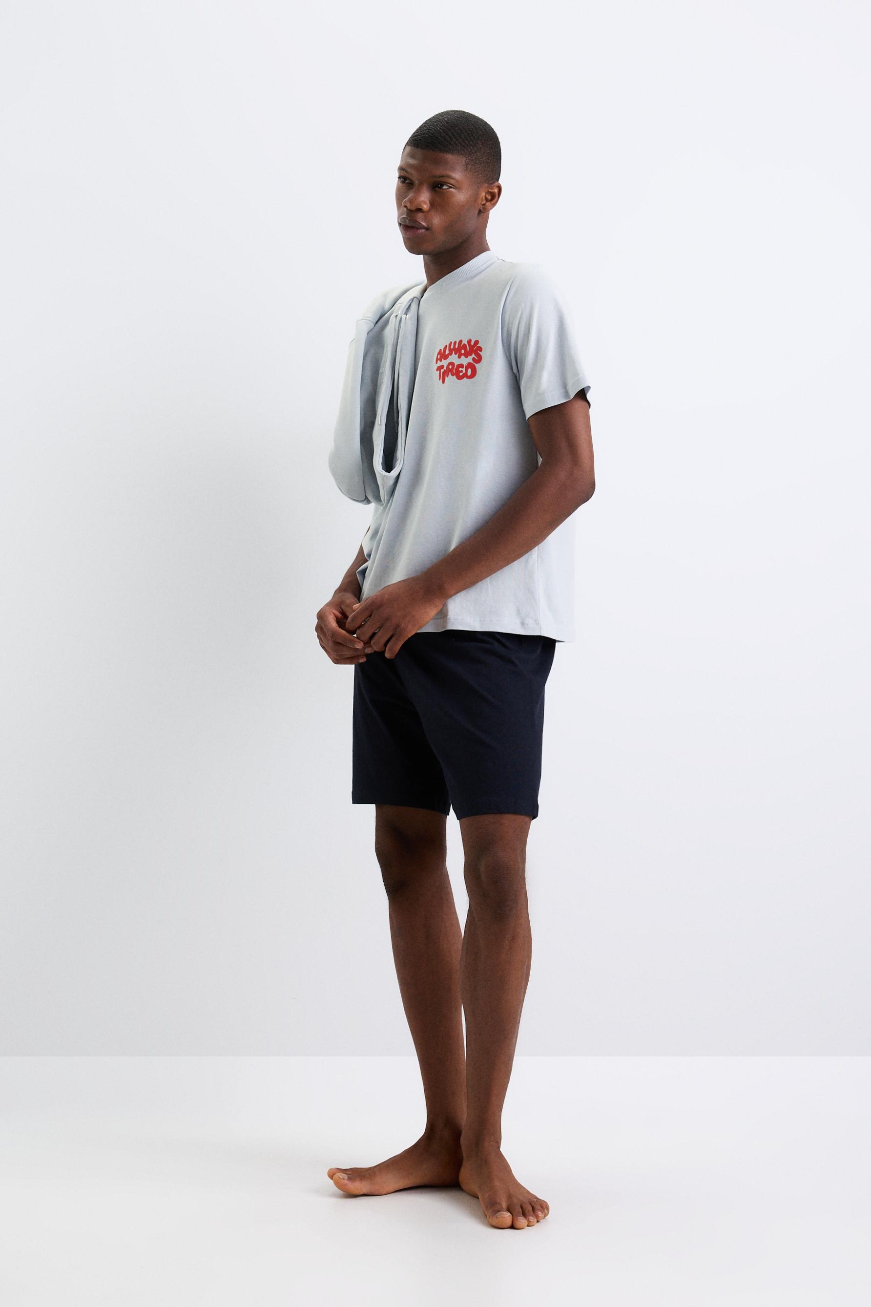 Pijama corto estampado