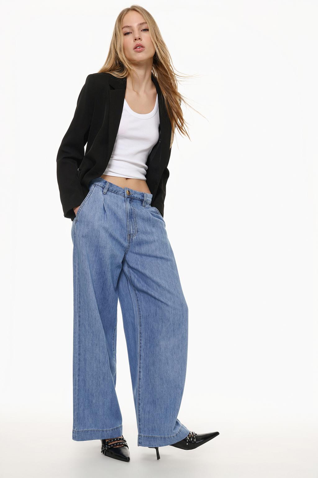 Jeans wide leg leves