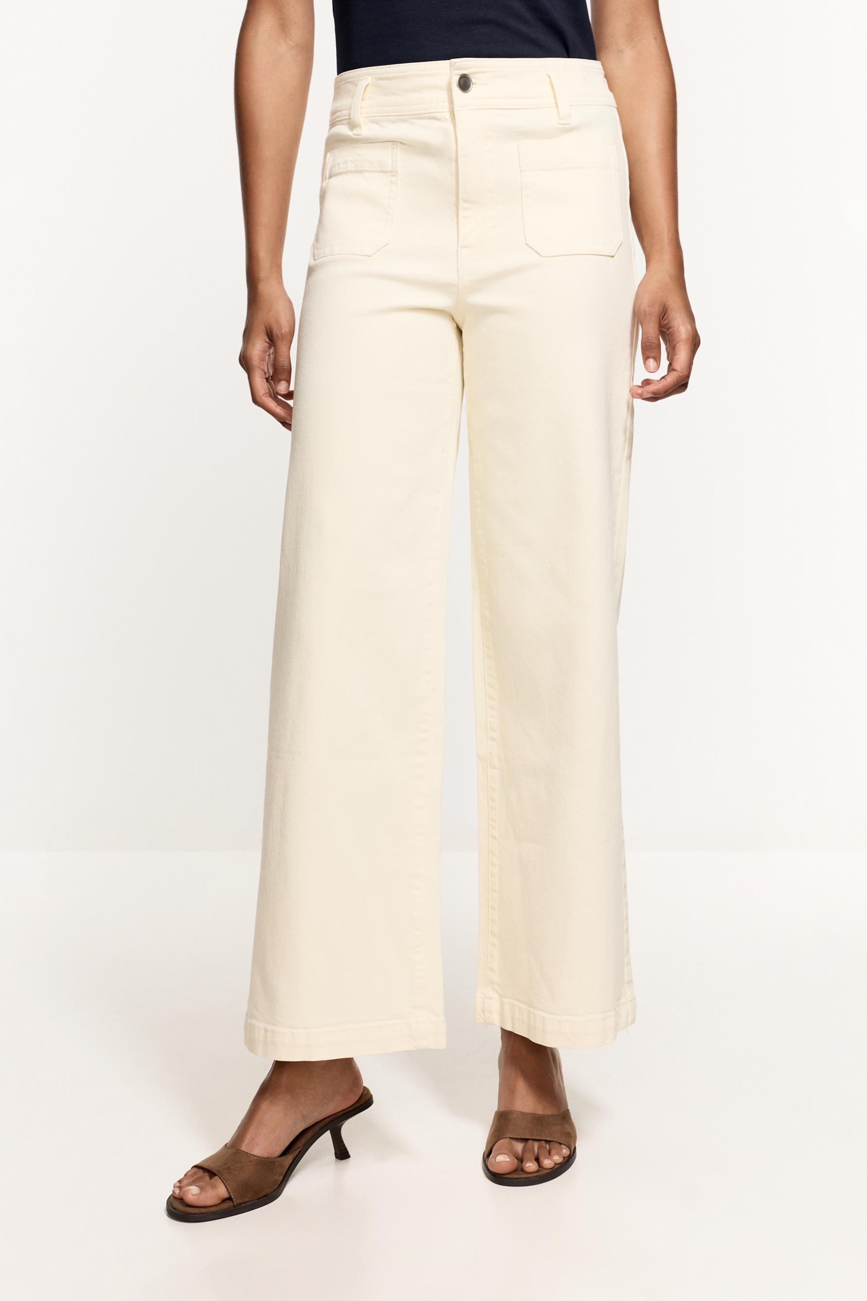 Stretch pocket jeans — PASTEL YELLOW