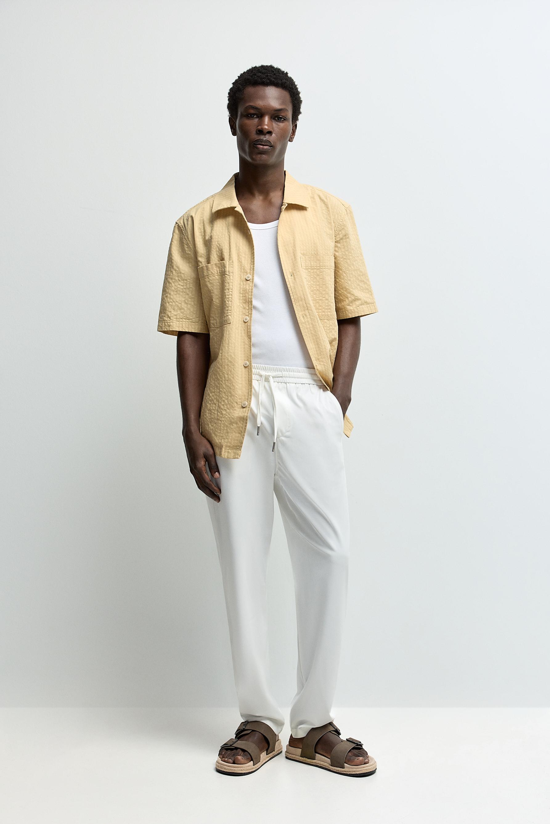 Tailored jogger trousers — WHITE