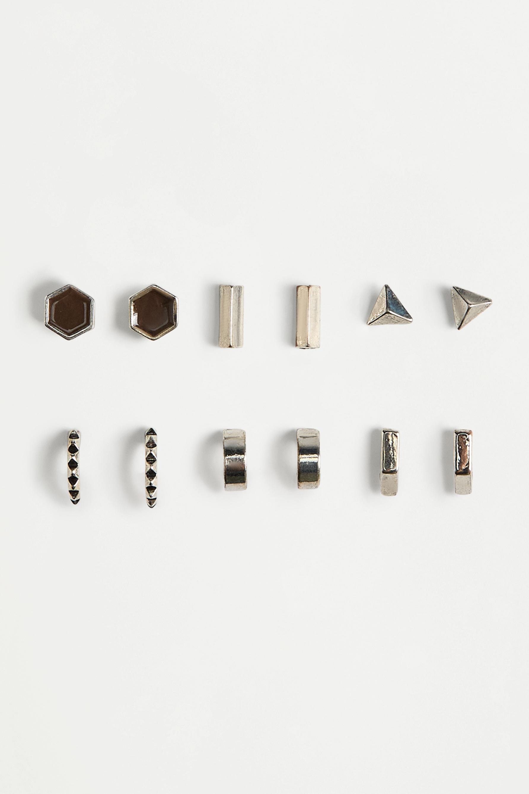 Mismatched Earrings (6-Pack) — BROWN (alternate view)