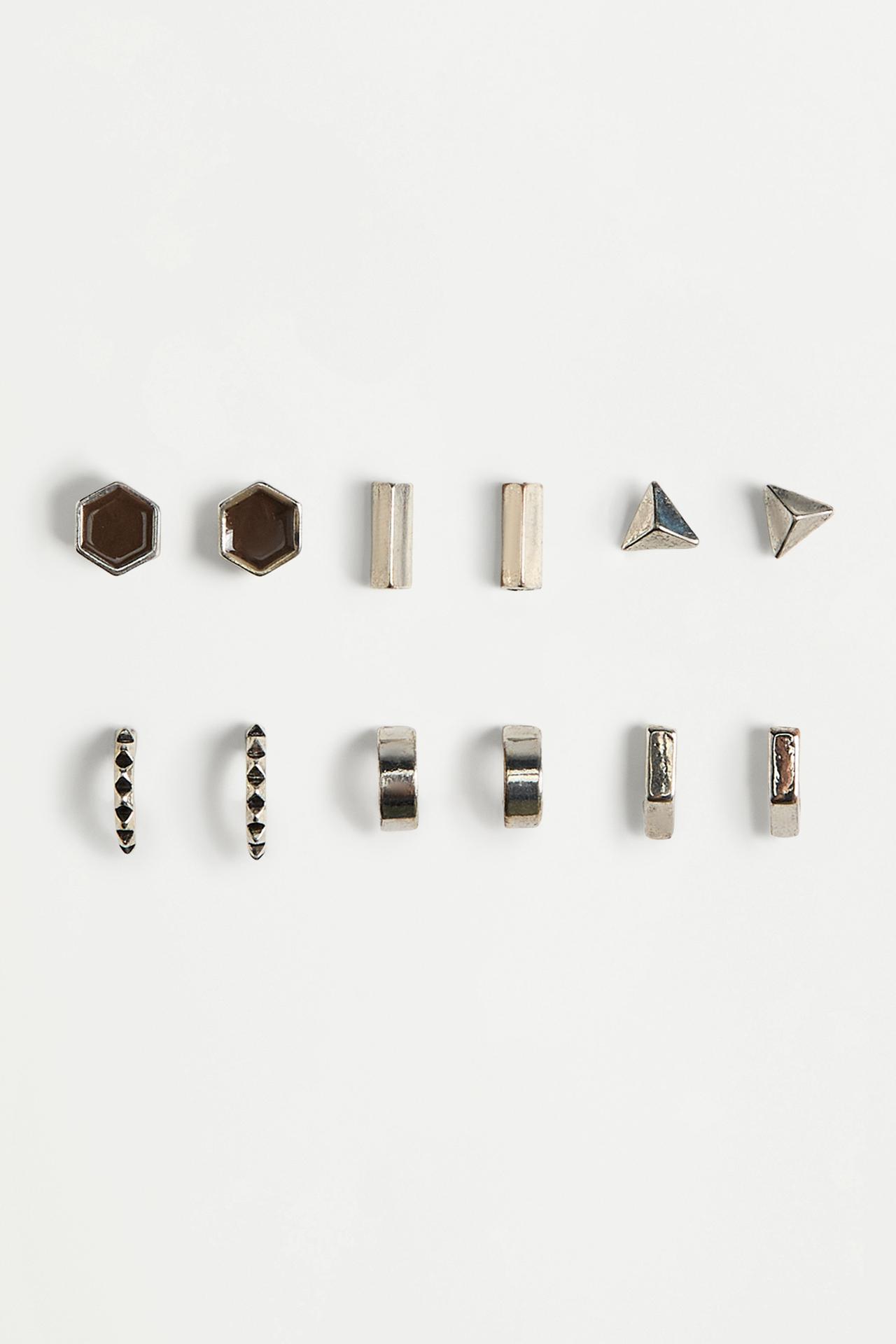 Mismatched Earrings (6-Pack) — BROWN