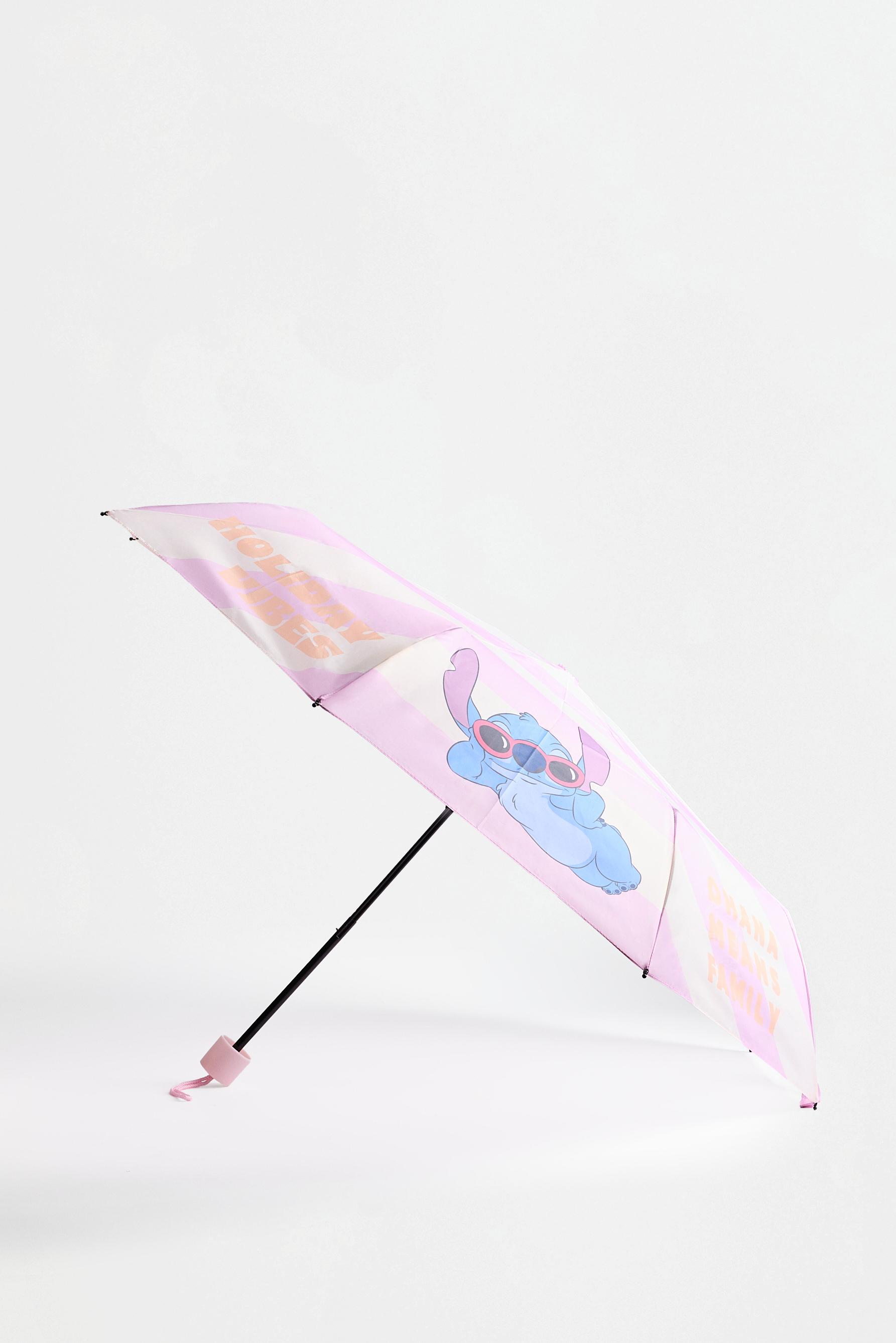 Lilo & Stitch ©Disney folding umbrella — DUSTY PINK