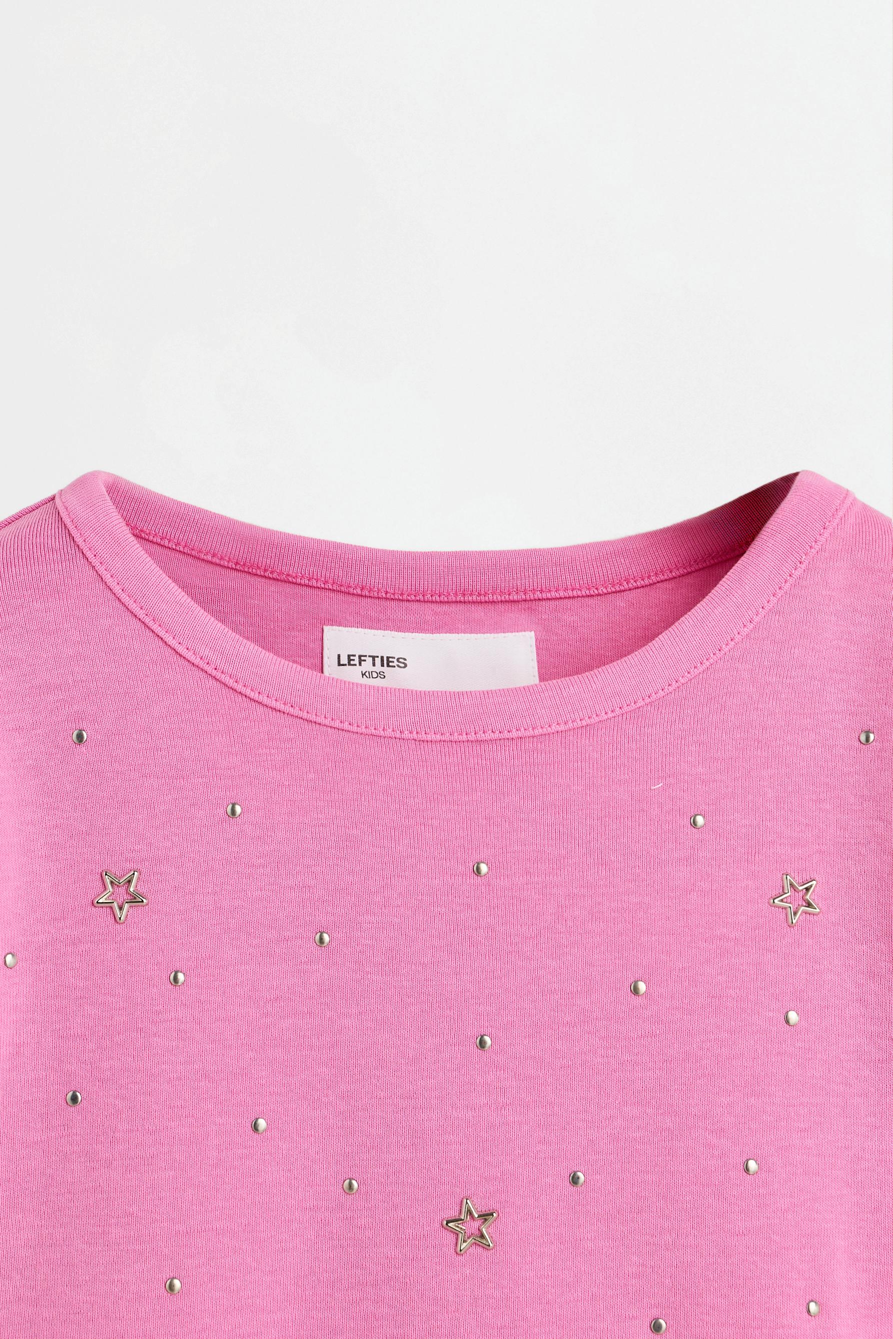 Star stud T-shirt — STRAWBERRY