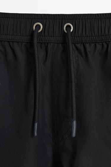 Basic regular fit swim shorts — BLACK 7