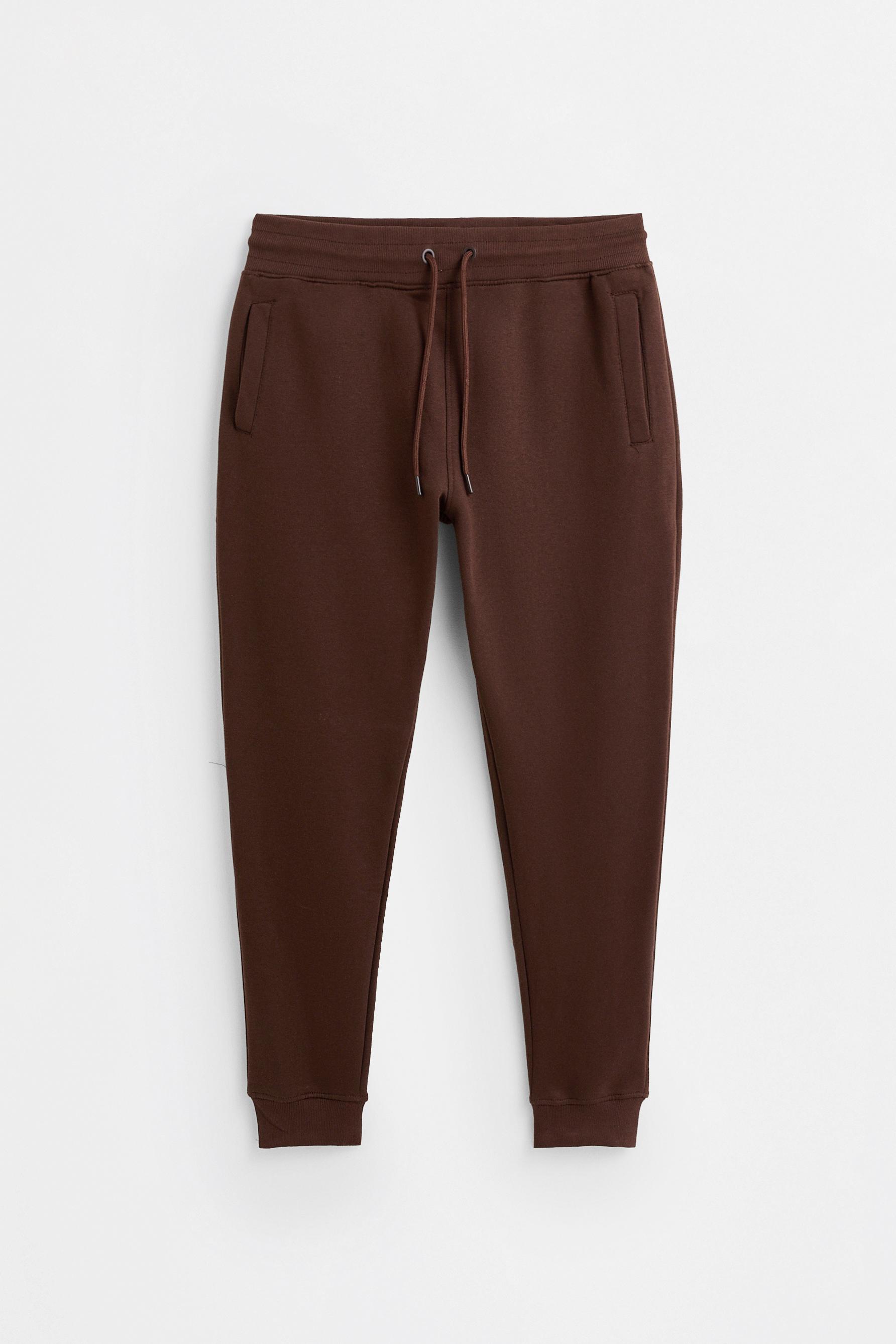 Regular fit tracksuit bottoms — CHOCOLATE