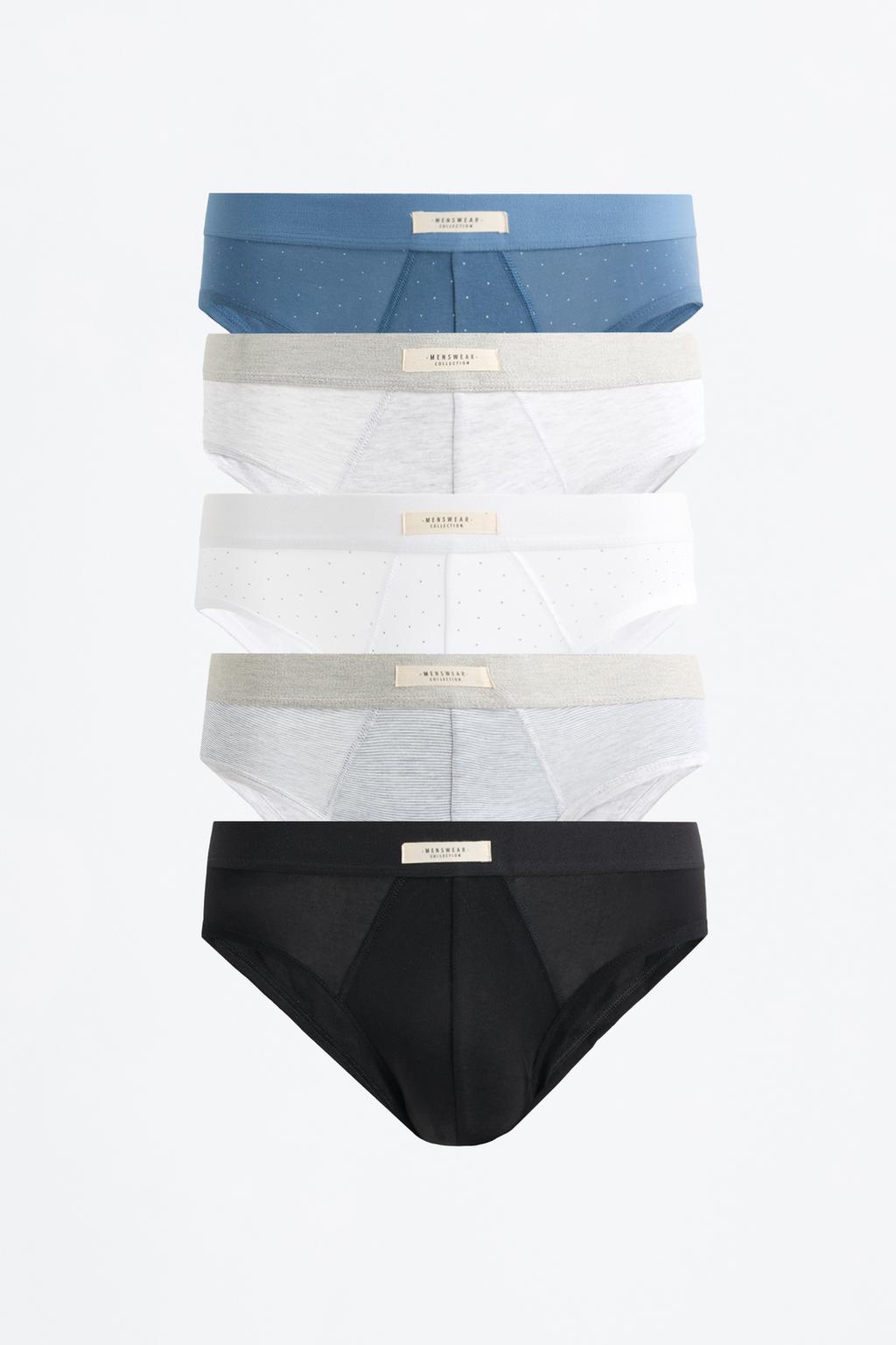Pack of 5 contrast briefs