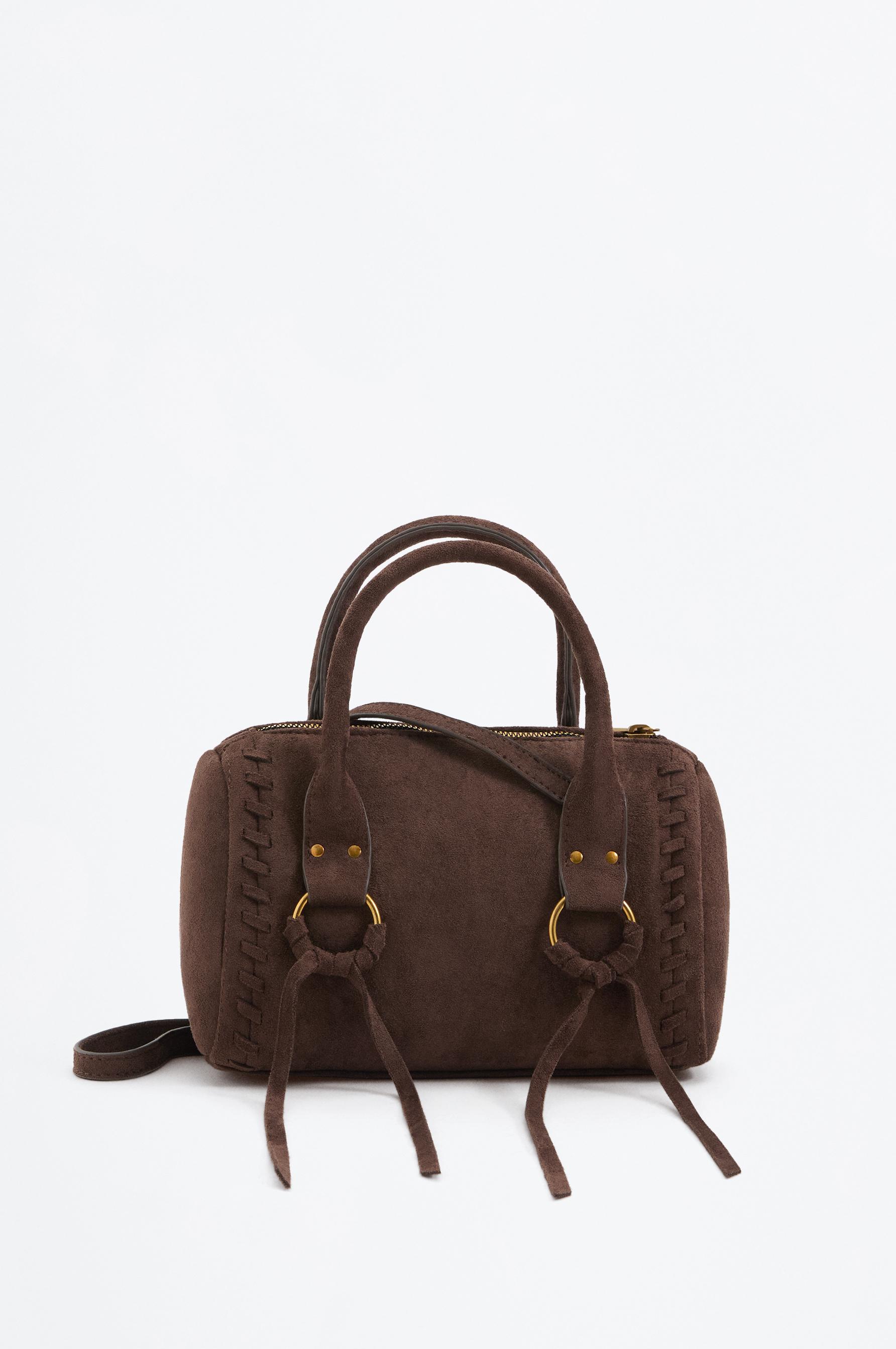 BOWLING BOHO FAUX SUEDE — BROWN