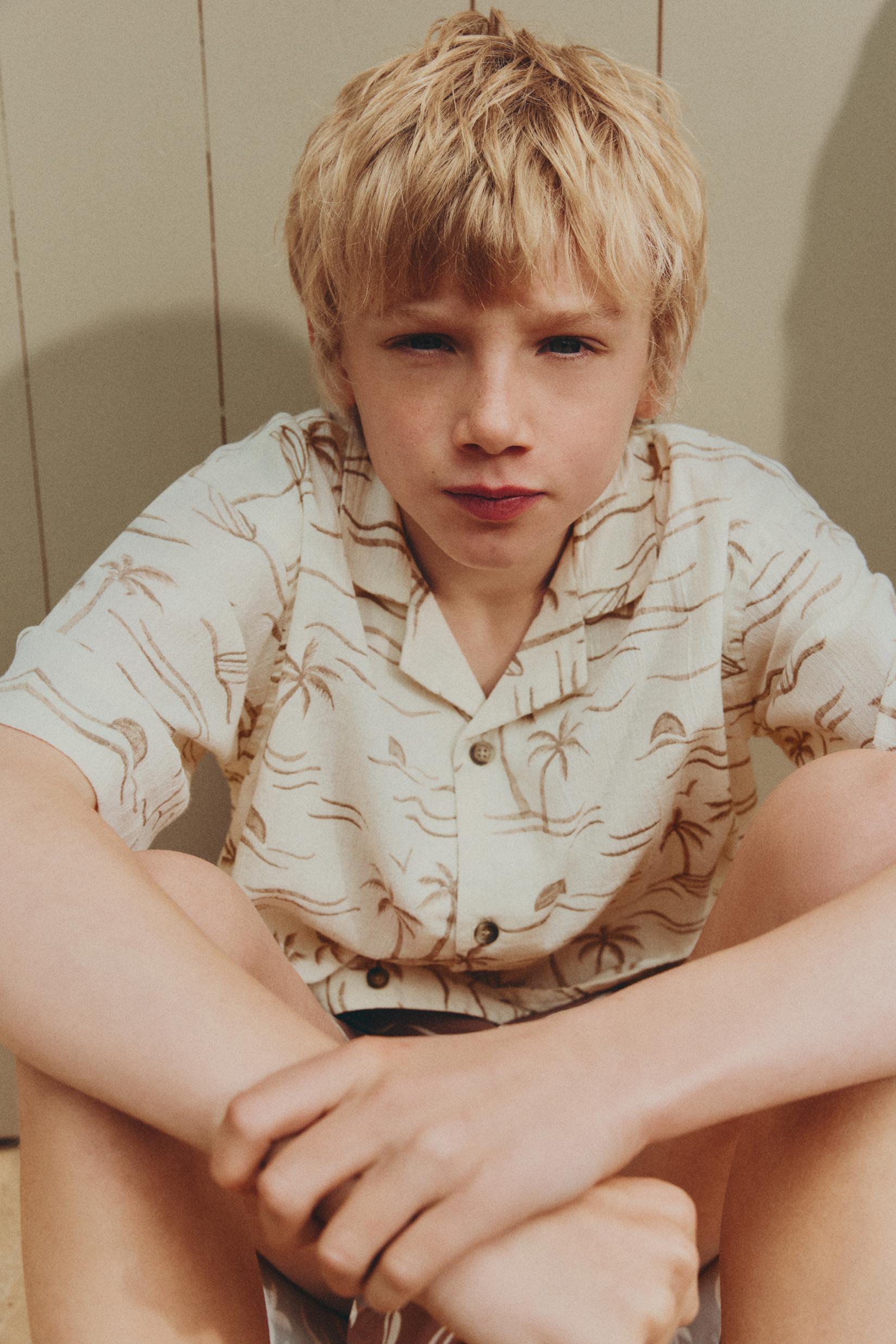 Printed resort shirt — OFF WHITE