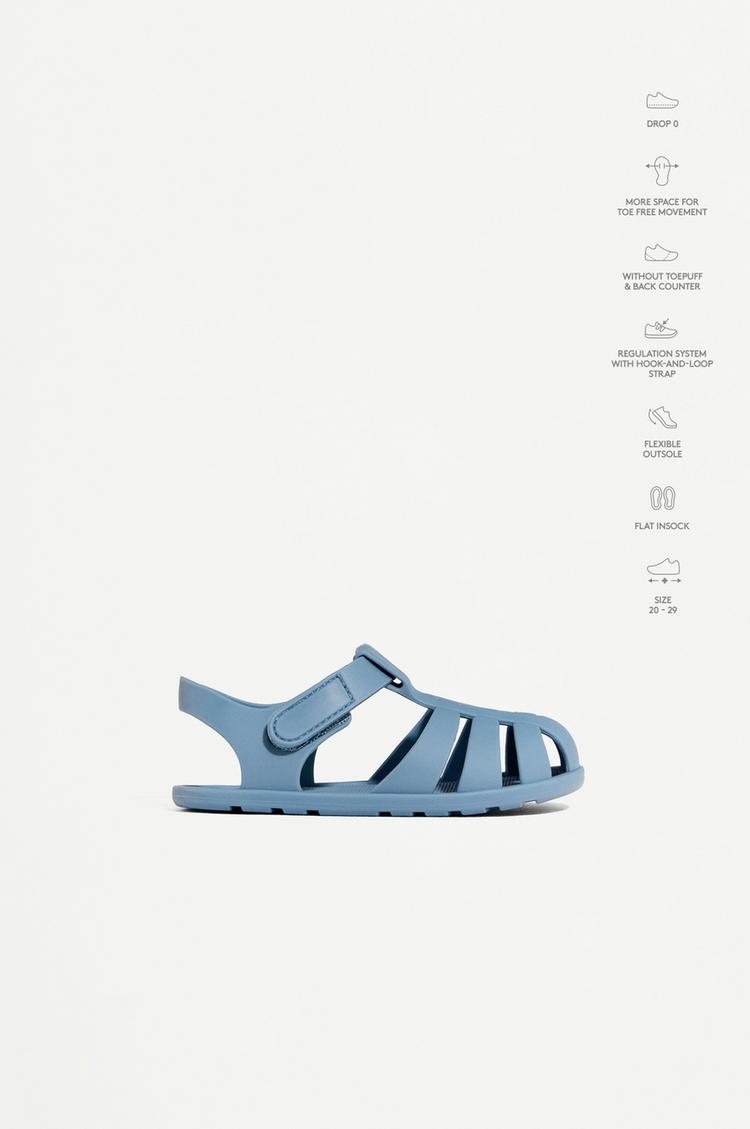 Barefoot cage sandals — BLUE