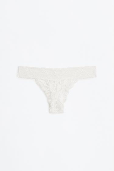 Lace thong — WHITE 8