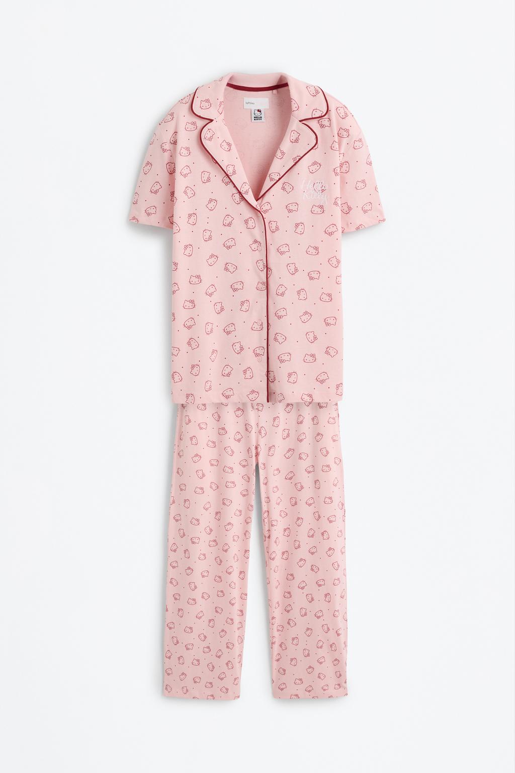 Hello Kitty ©SANRIO shirt-style pyjamas