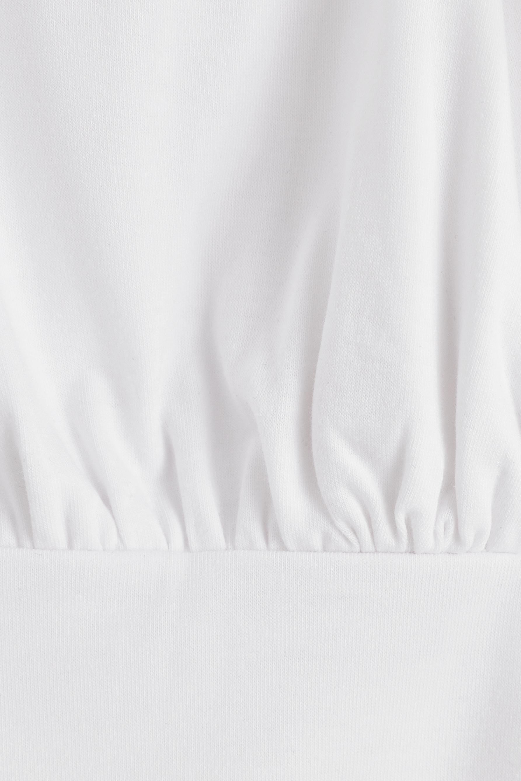 Draped halter top — OFF WHITE