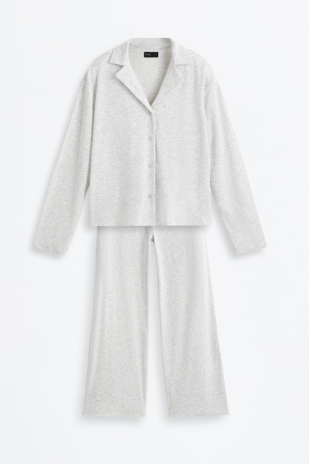 Long ribbed pyjamas