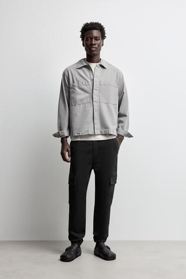 Cargo jogger jeans — BLACK 1