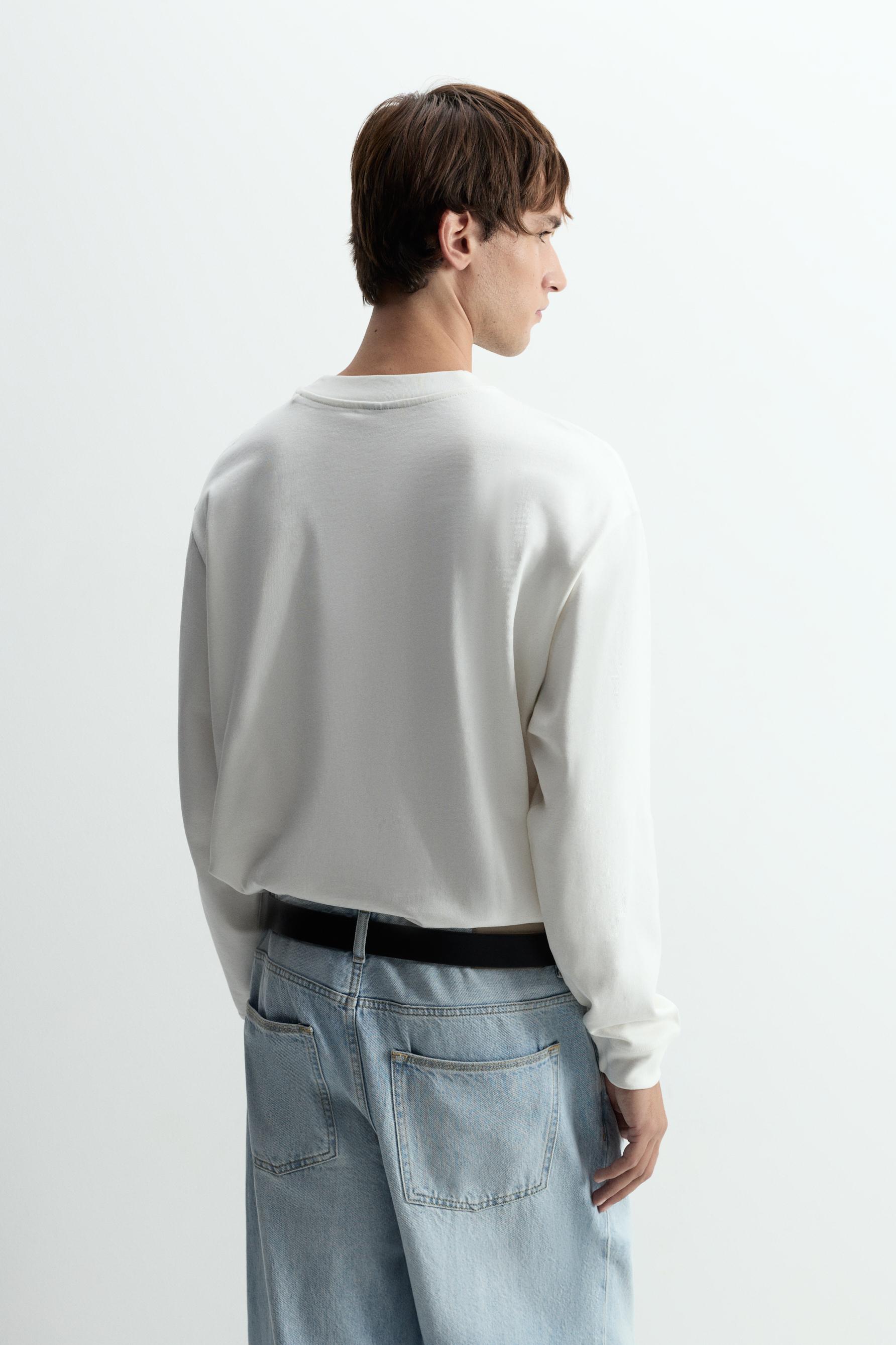 Basic heavy jersey T-shirt — OFF WHITE