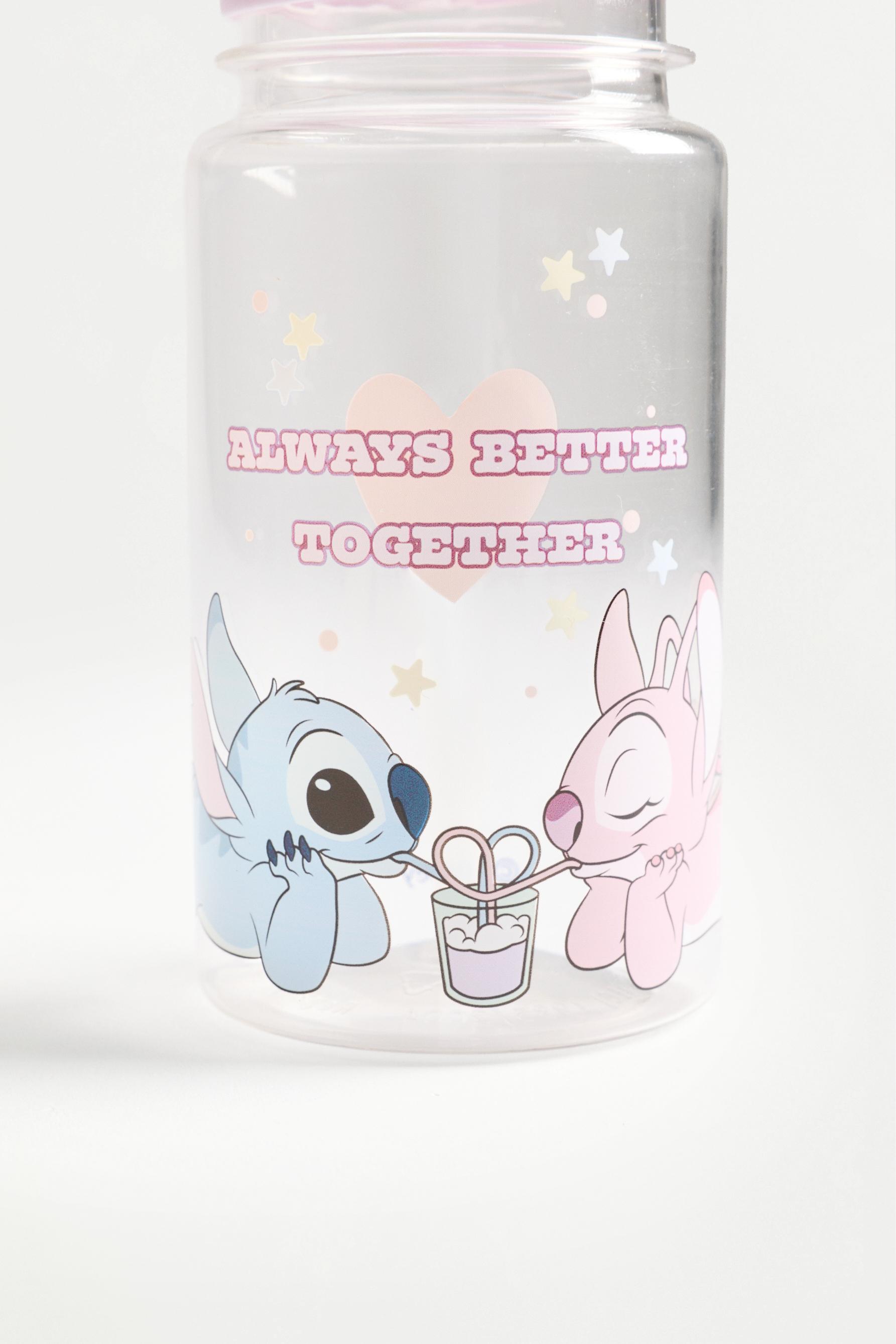 Stitch and Angel ©Disney 250 ml floral bottle — LILAC