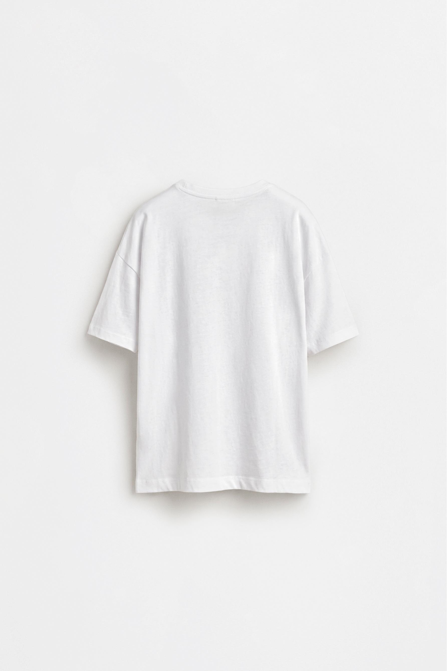 Graffiti print T-shirt — WHITE