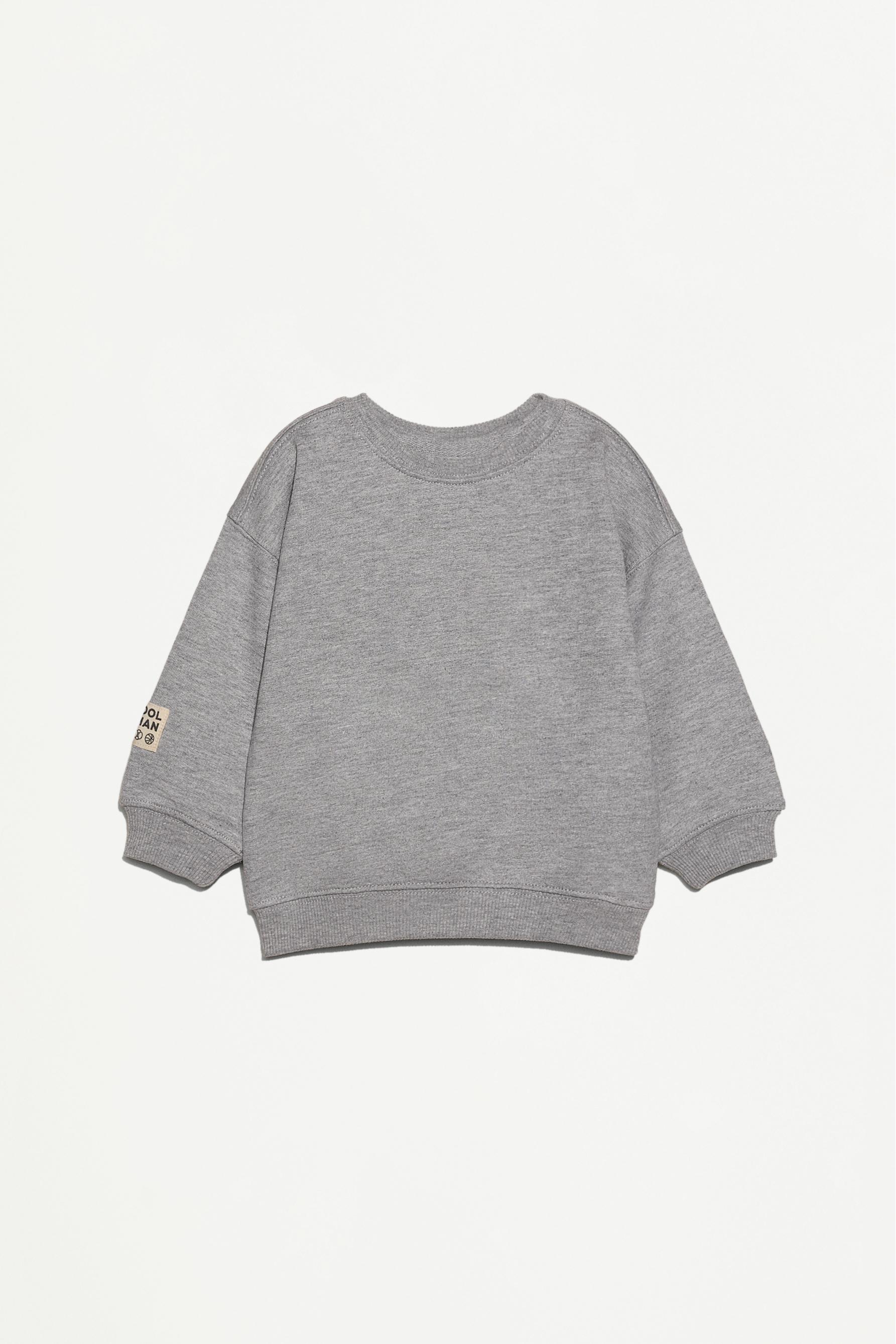 4-pack of plain sweatshirts — GREY MARL