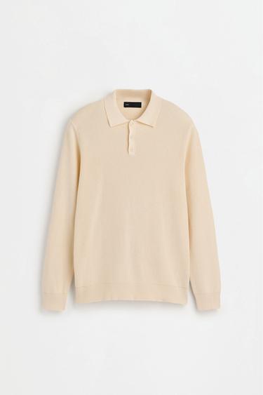 Button knit polo shirt — OFF WHITE 6