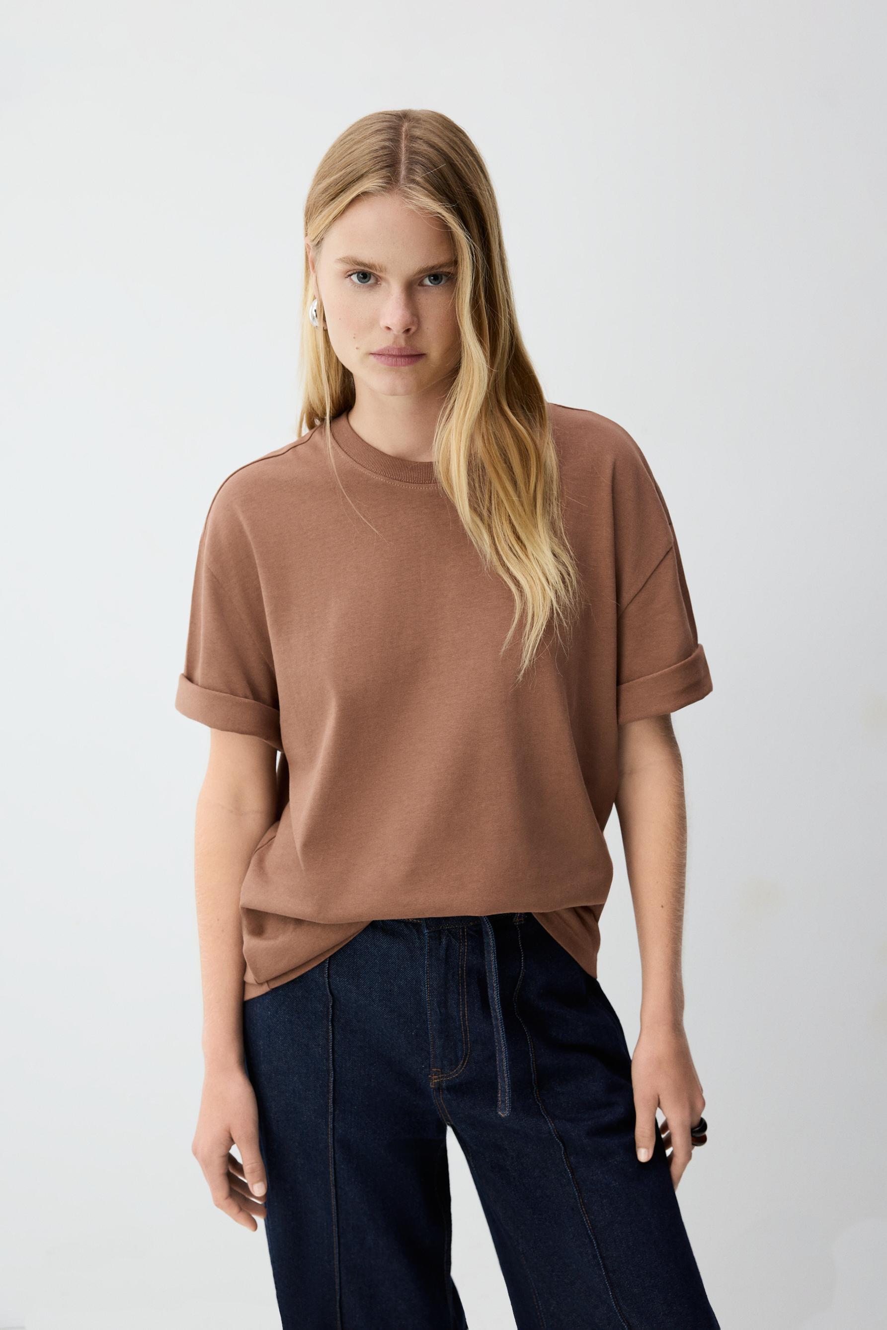 Camiseta algodón heavy oversize