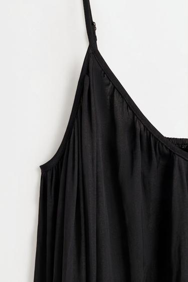 Satin midi dress — BLACK 7