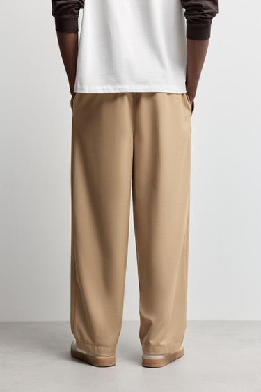Baggy tailored joggers — DARK BEIGE 4