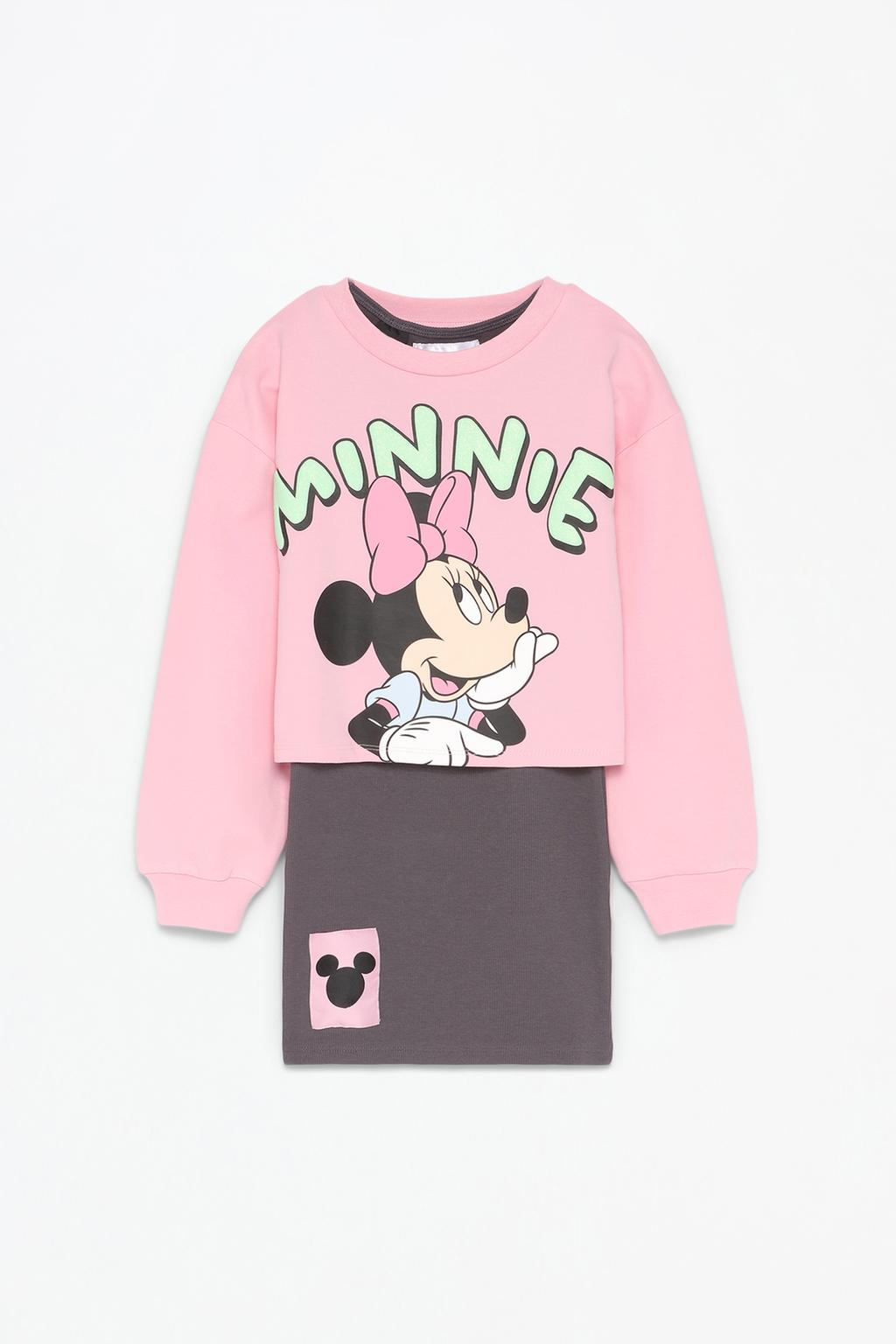 Minnie Mouse ©Disney ribbed dress and T-shirt set