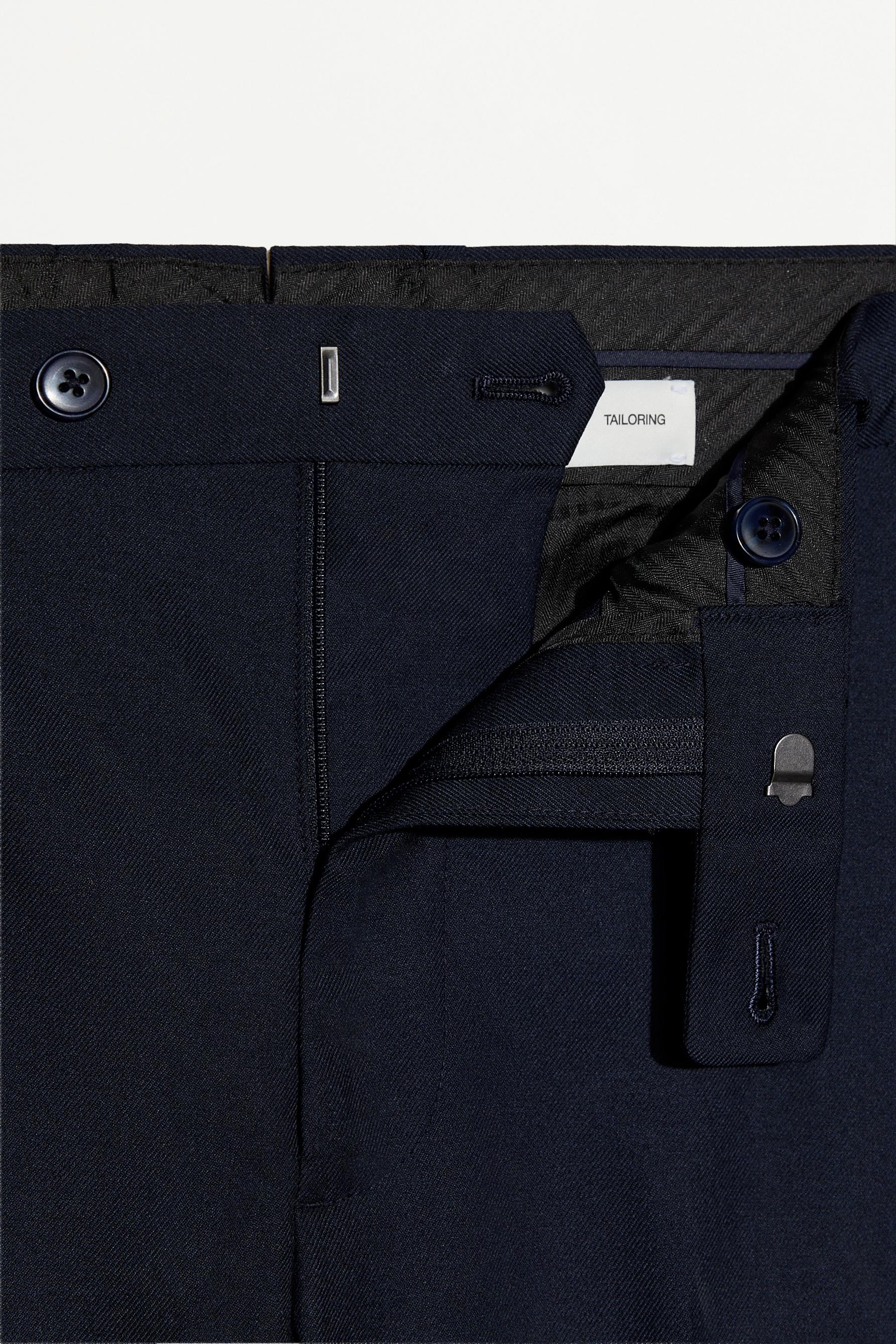 Slim fit suit trousers — NAVY