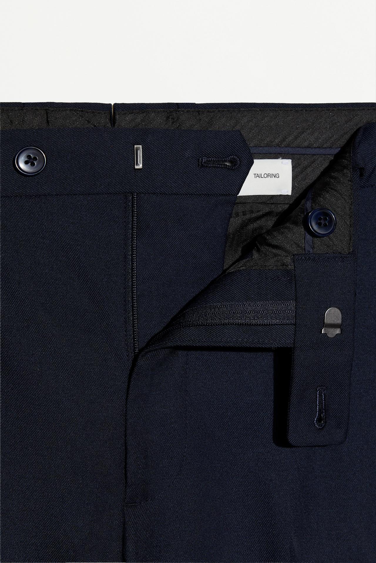 Slim fit suit trousers — NAVY