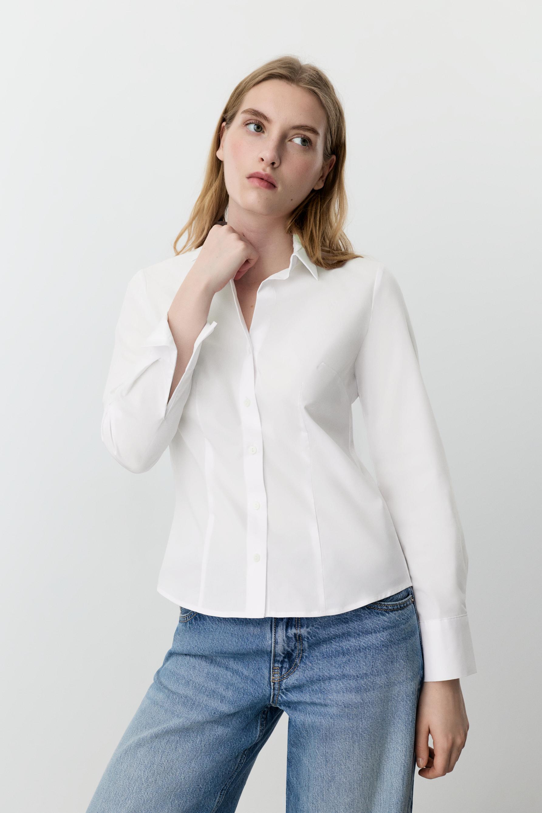 Camisa popelín entallada