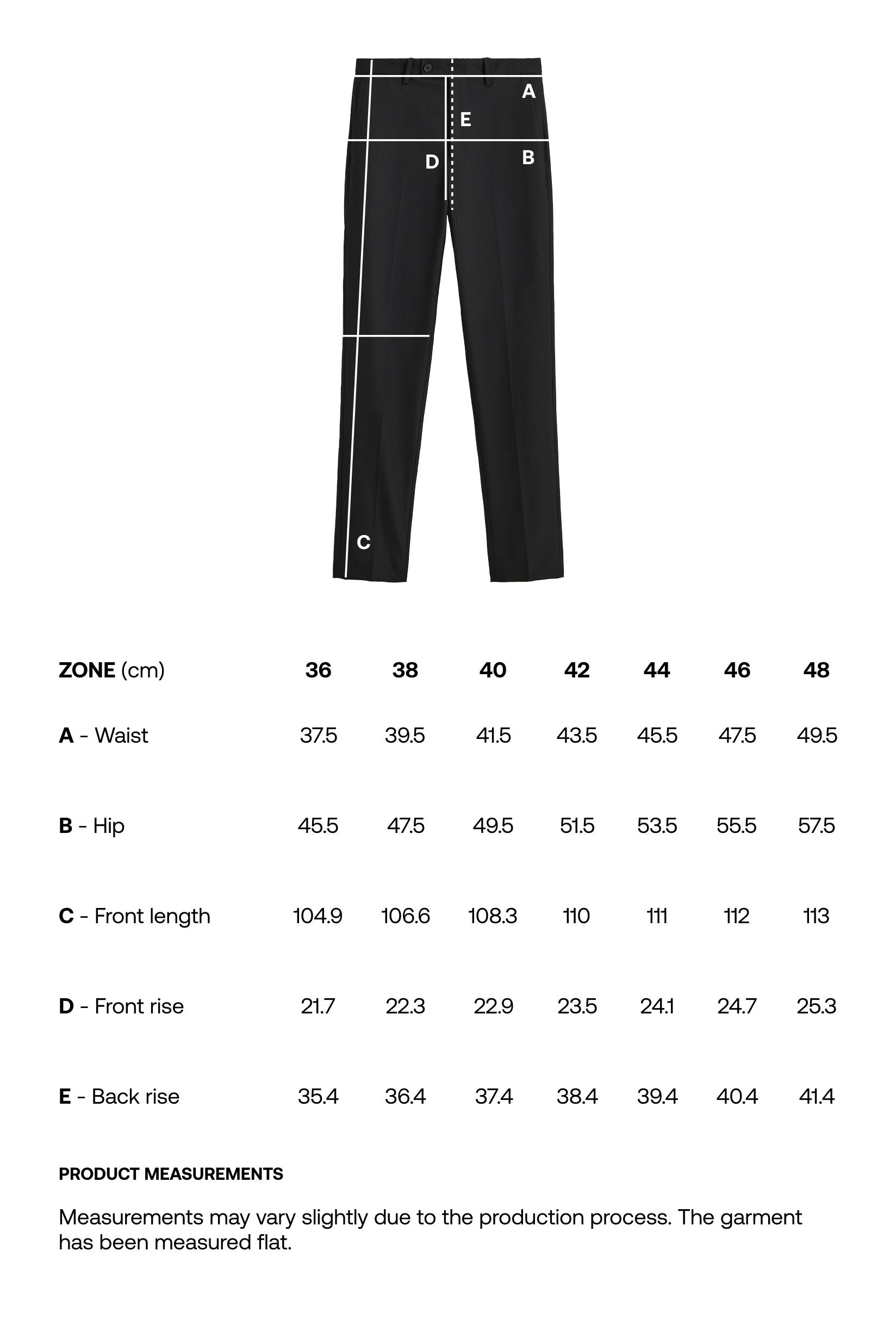 Slim fit suit trousers — BLACK