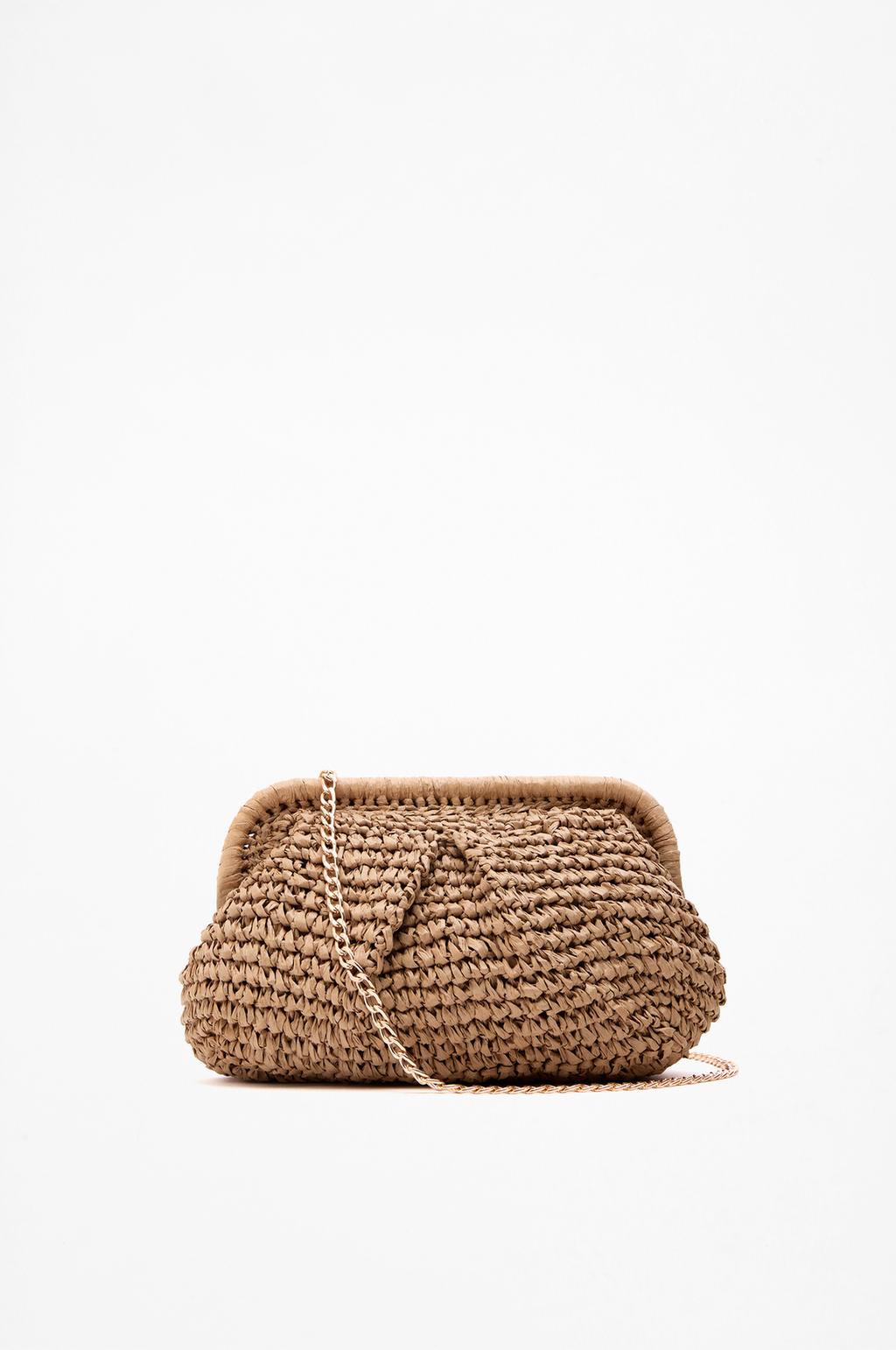 Natural-effect handbag